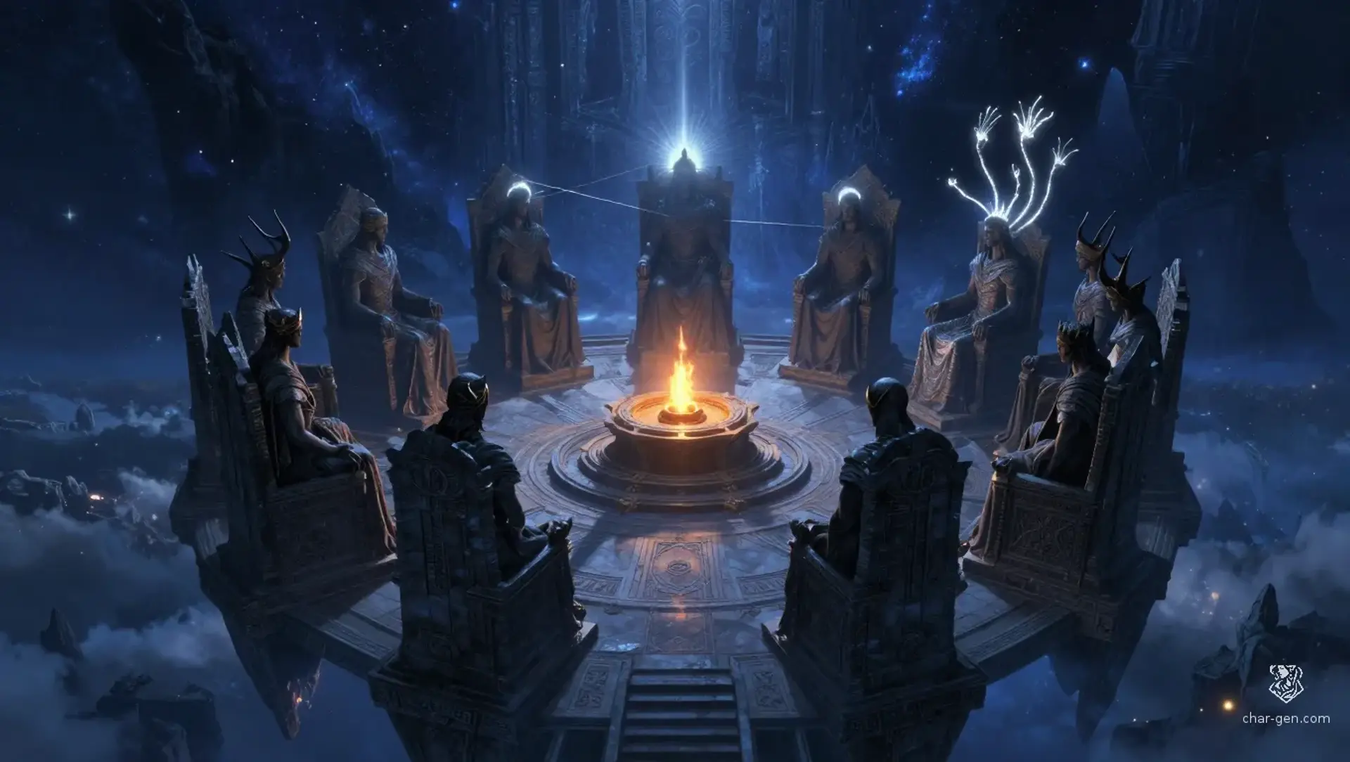 Haemel Of Divinity - AI-generated fantasy Pantheon