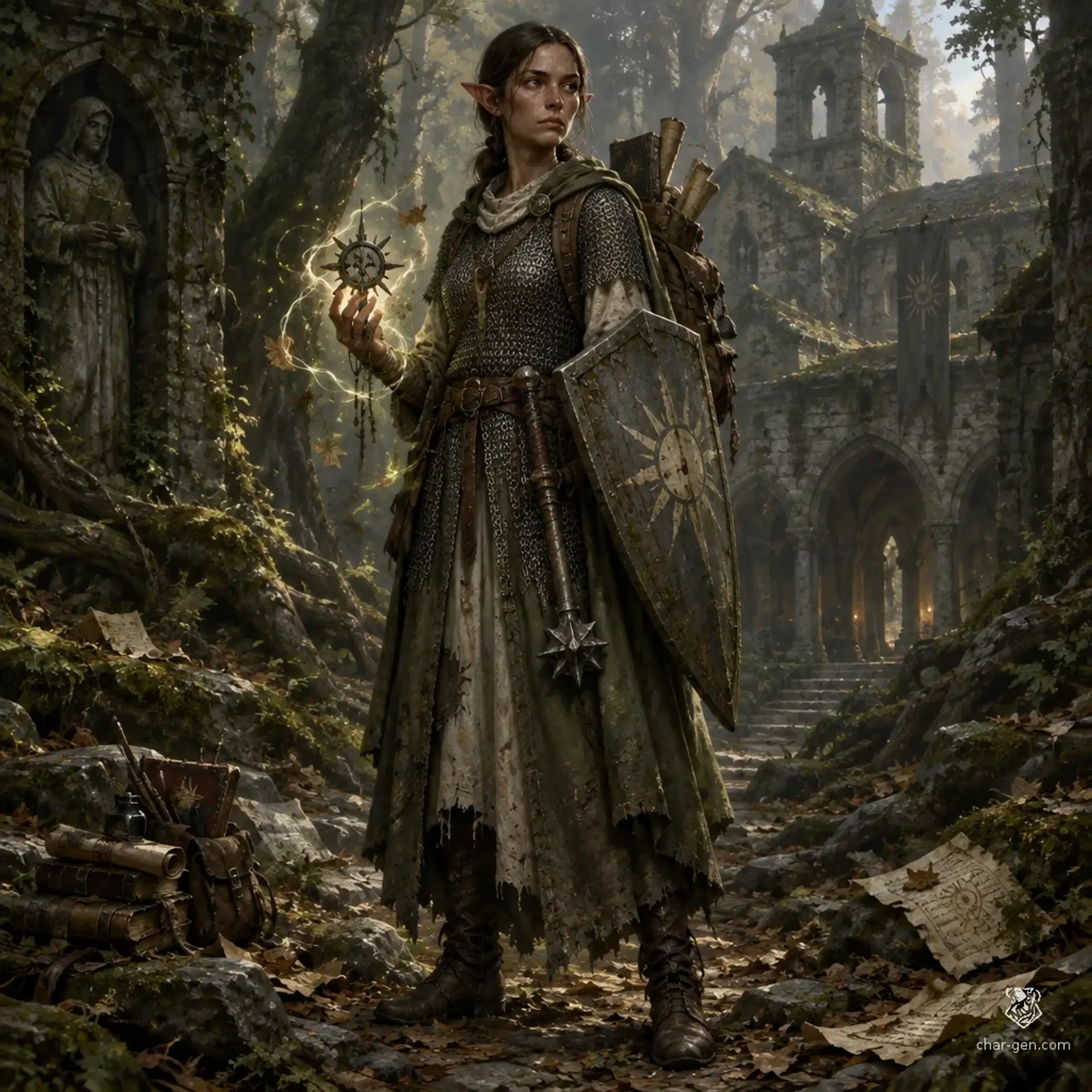 Ilyan - AI-generated fantasy Character