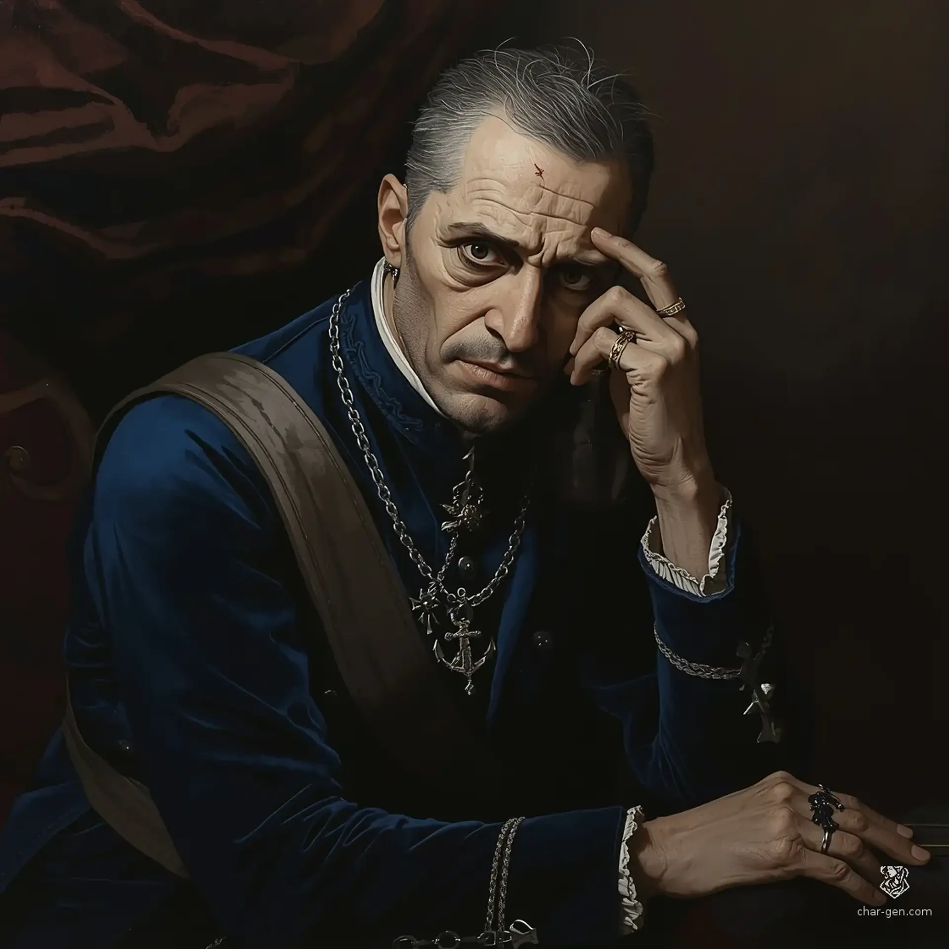 Silas Marbrand - AI-generated fantasy NPC
