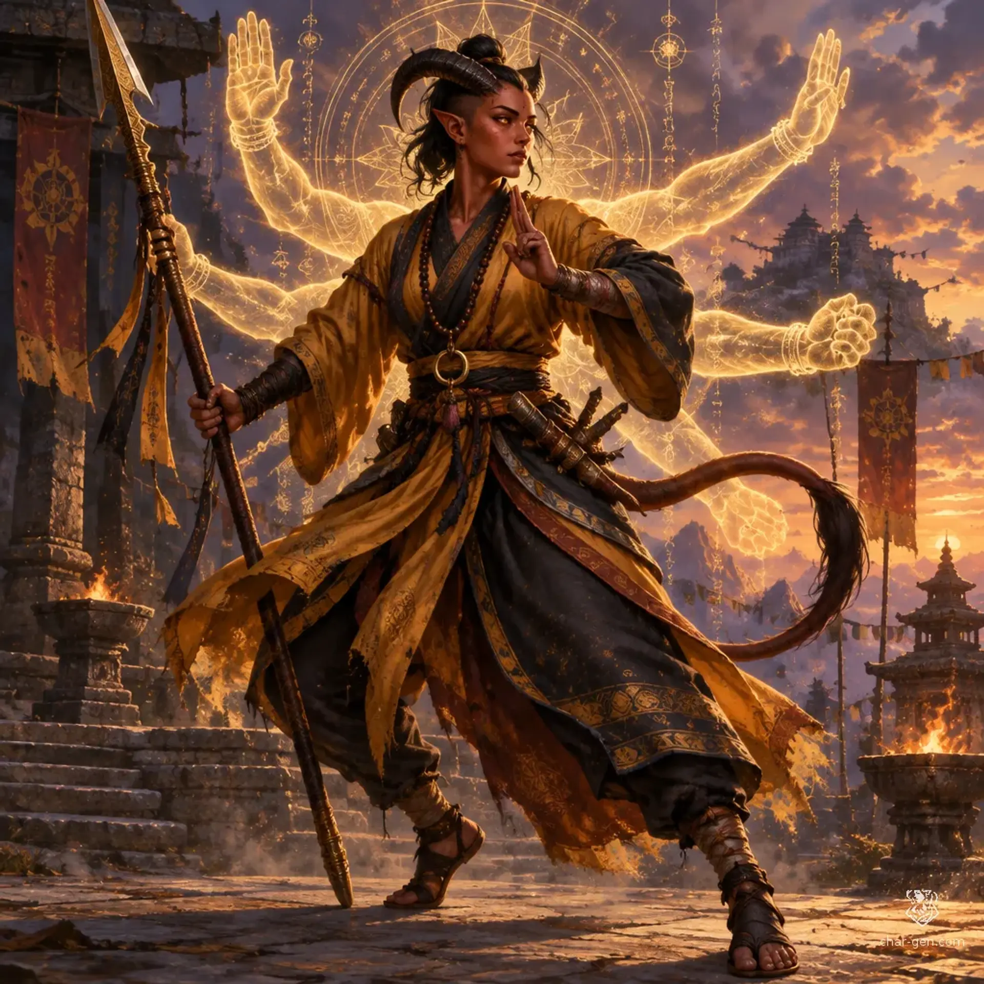 Mireku Olanrewaju - AI-generated fantasy Character