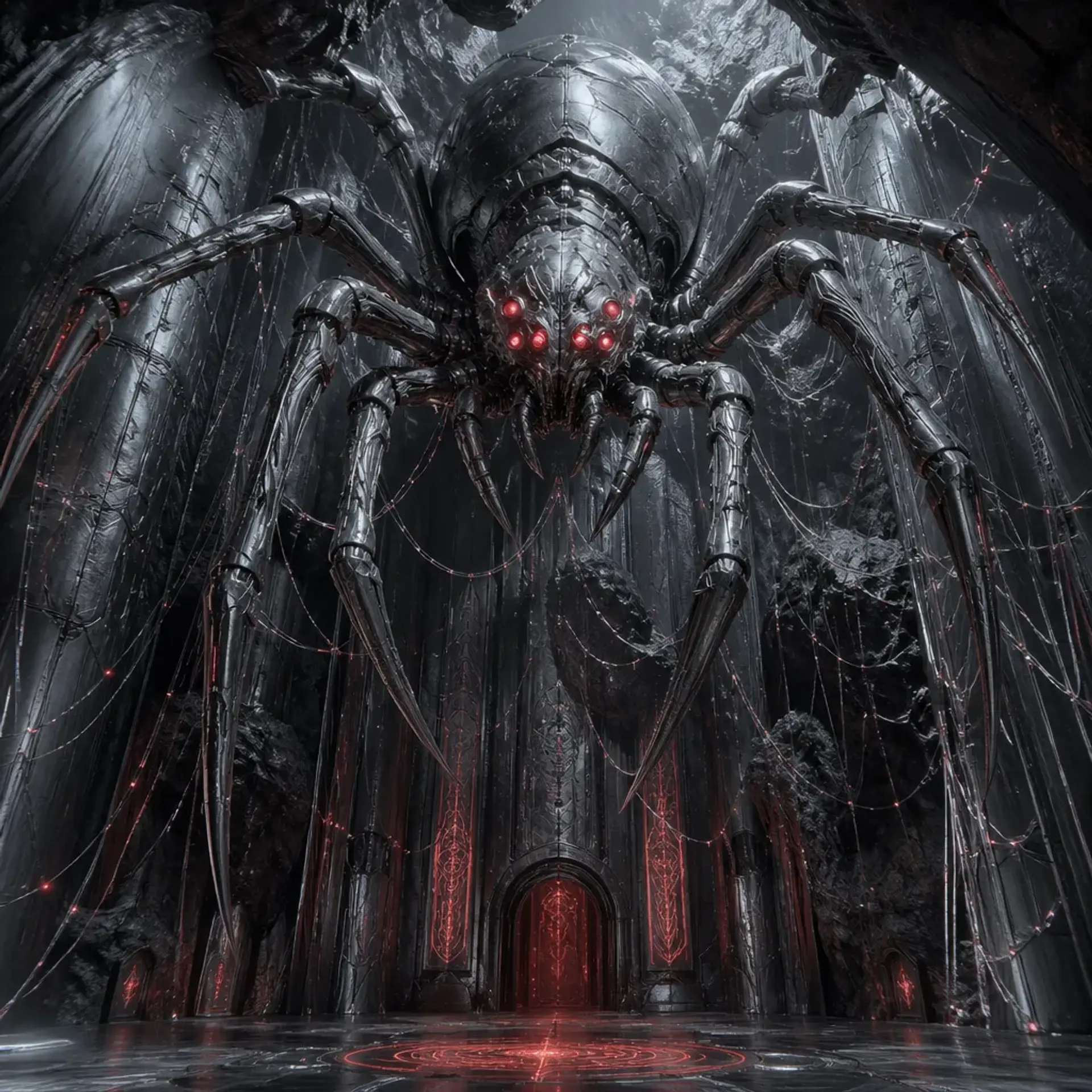 Phase Spider (Star-Fallen Variant) - AI-generated fantasy Monster