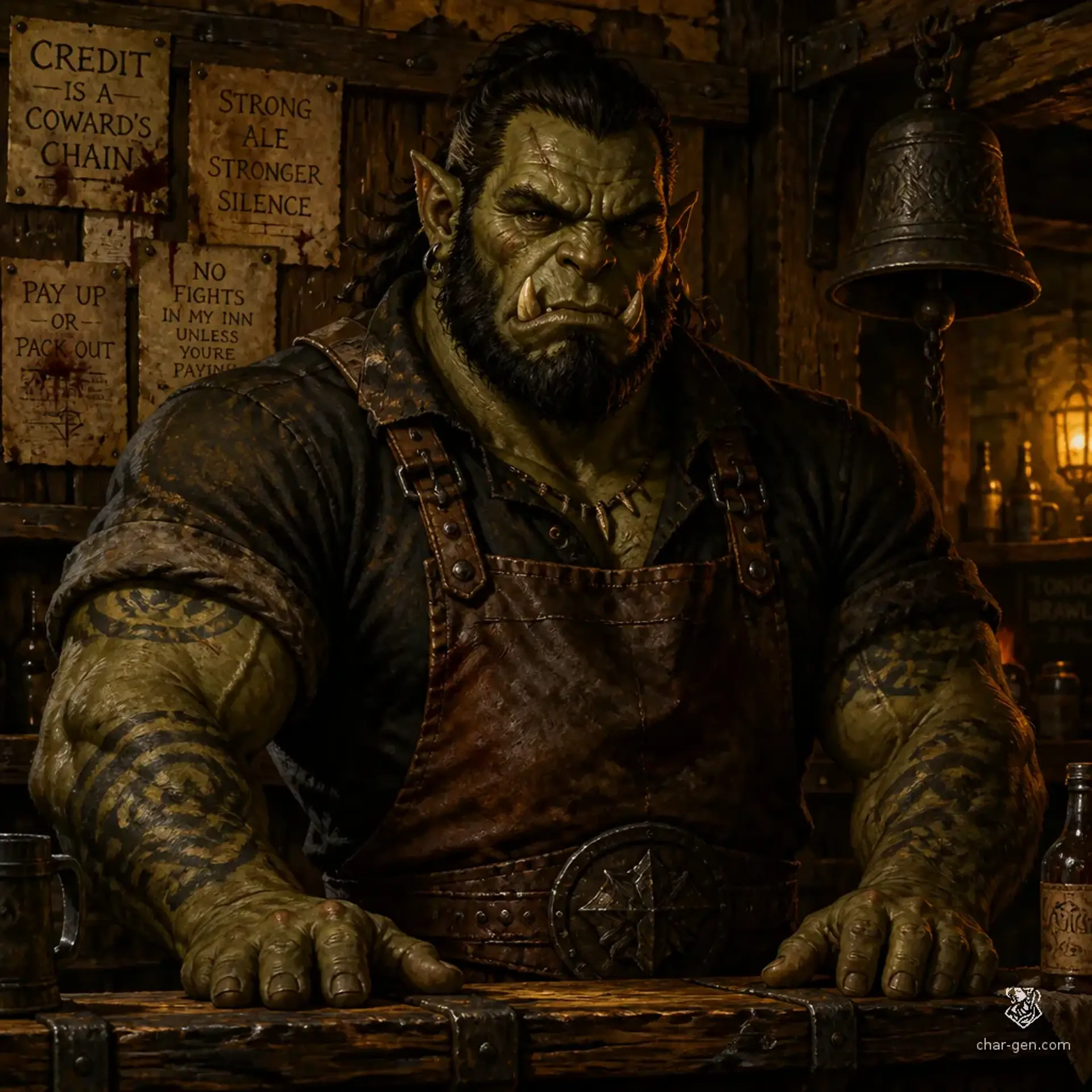 The Shattered Hilt - AI-generated fantasy Tavern