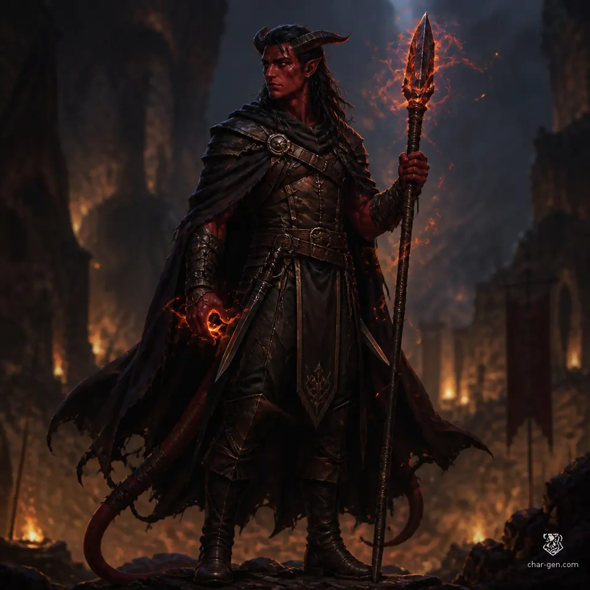 Kael Veyr - AI-generated fantasy Character