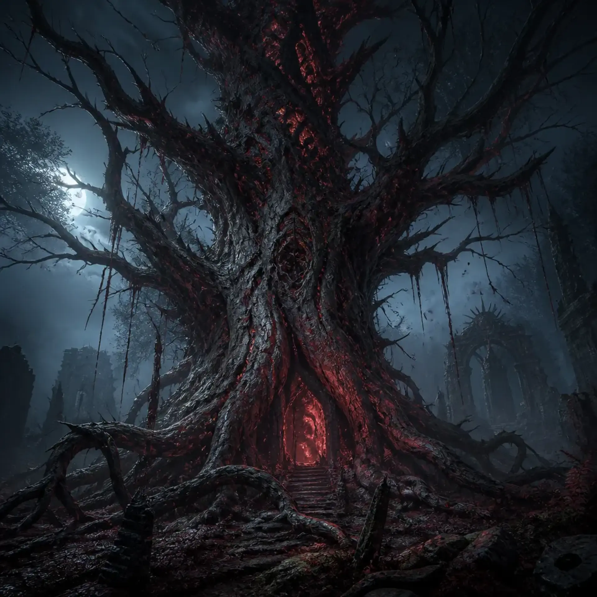 Corrupted Eldertree - AI-generated fantasy Monster