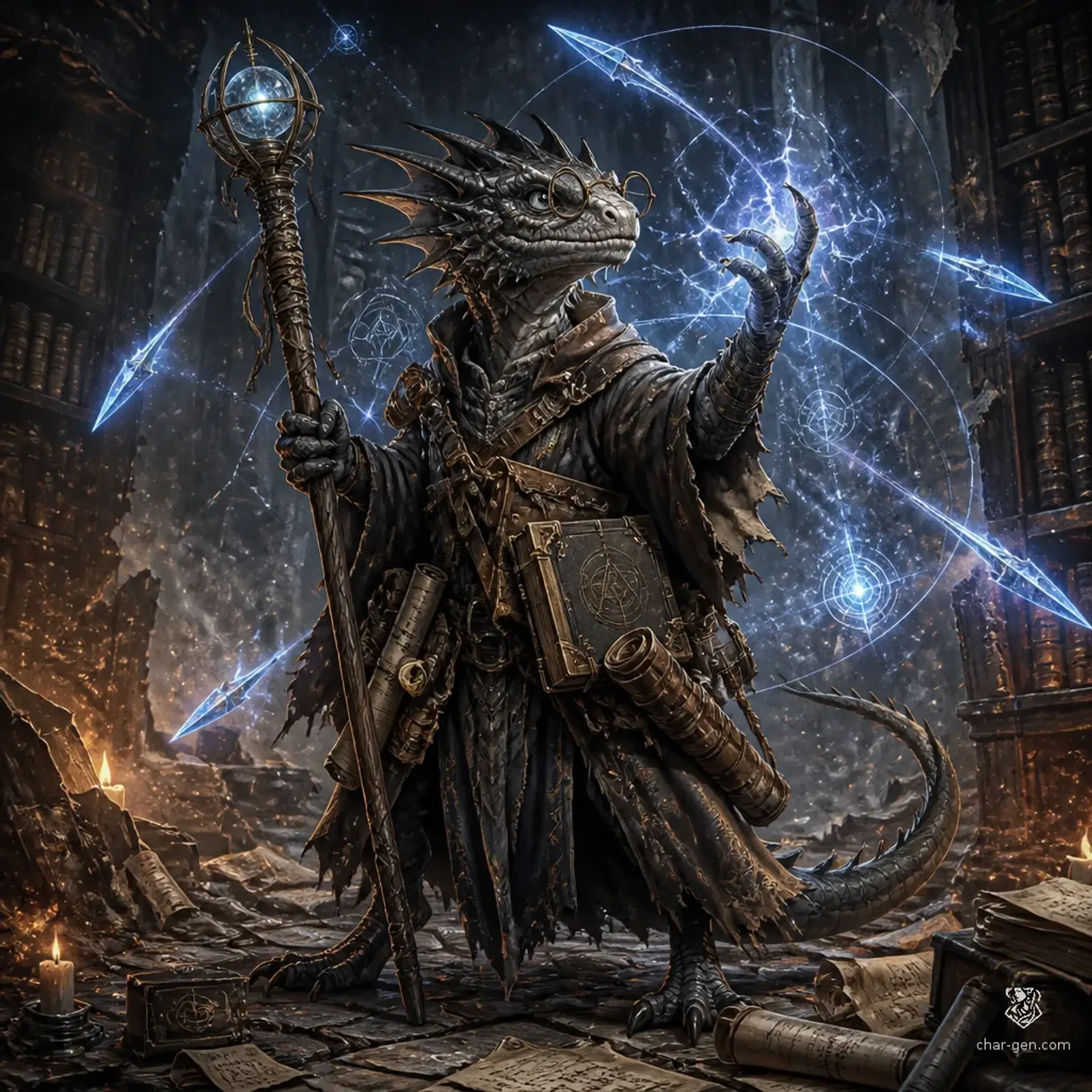 Gray Scale - AI-generated fantasy Character
