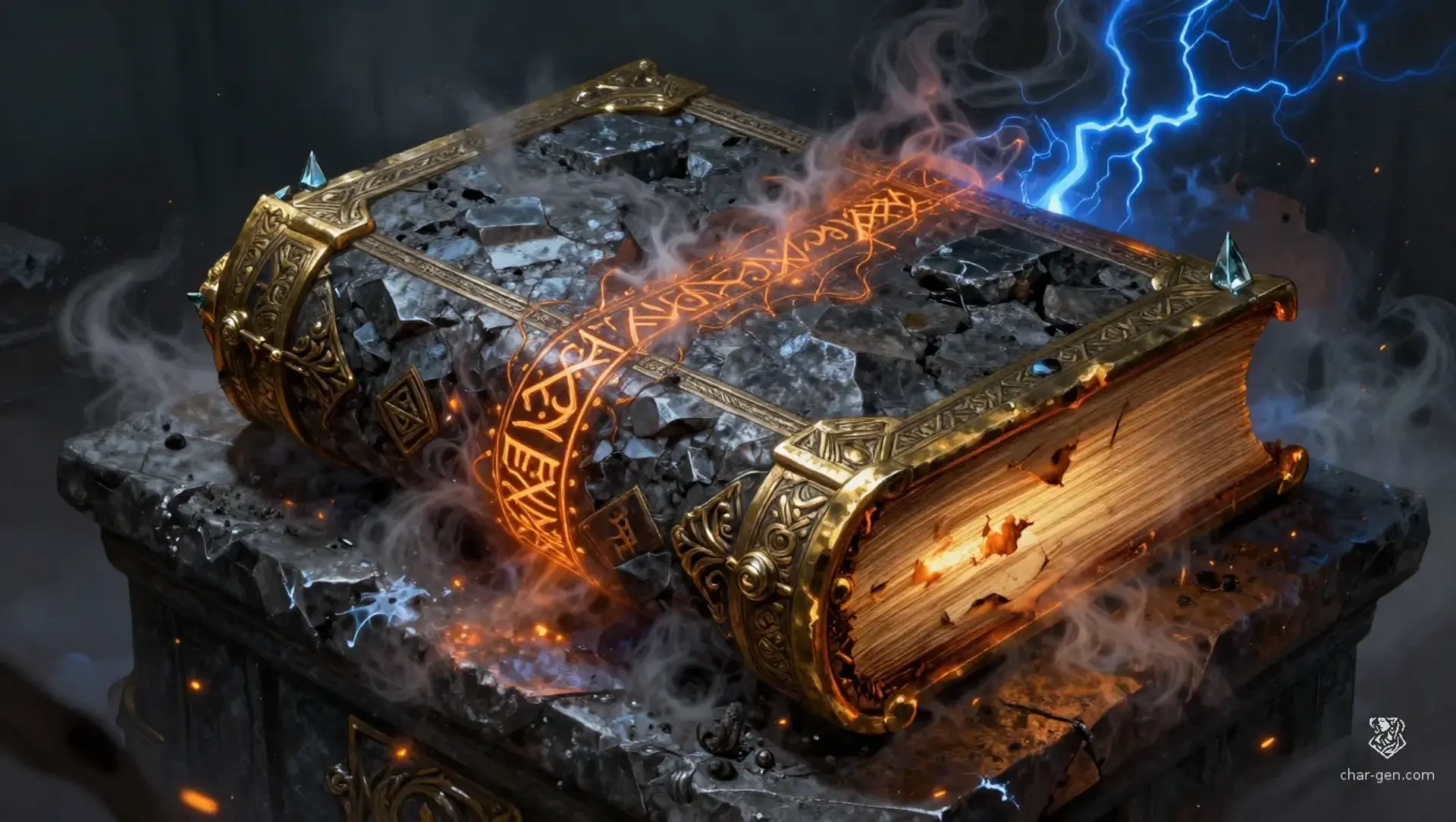 The Primer of Eternal Flux - AI-generated fantasy Spellbook