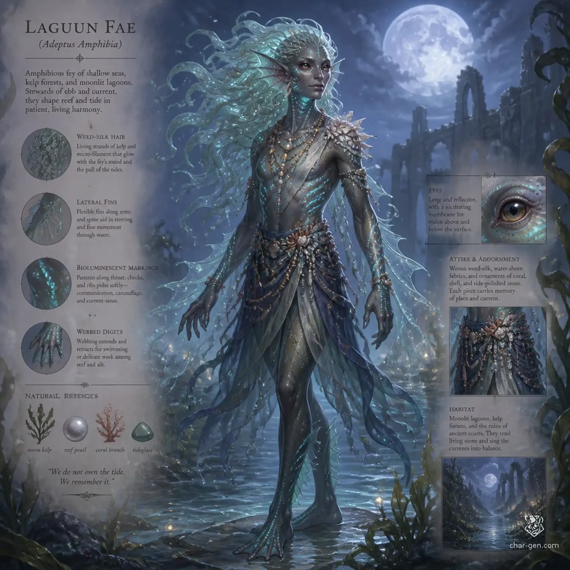 Tidewoven - AI-generated fantasy Species