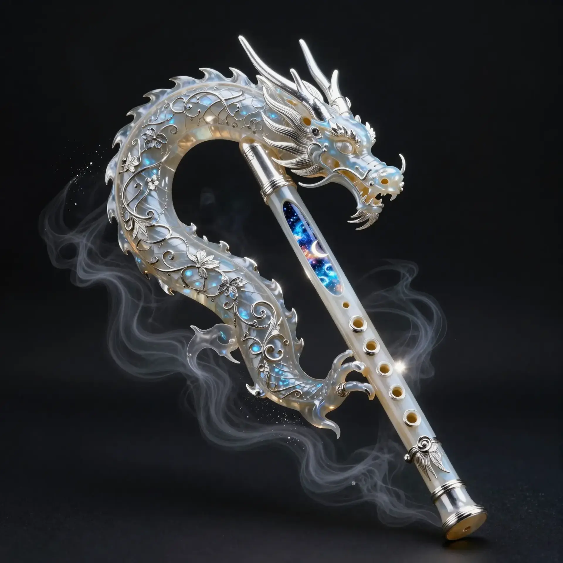 Felyrith's Flute Of The moon - AI-generated fantasy Magic Item