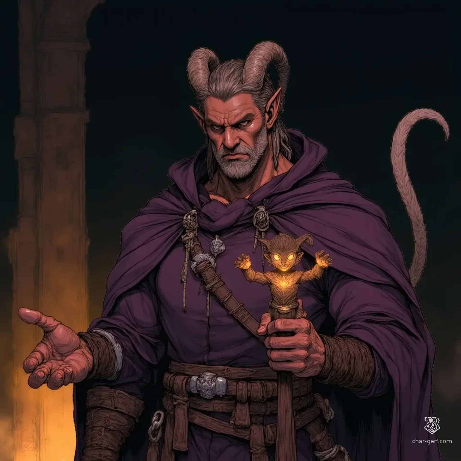 Merek Vahl - AI-generated fantasy NPC