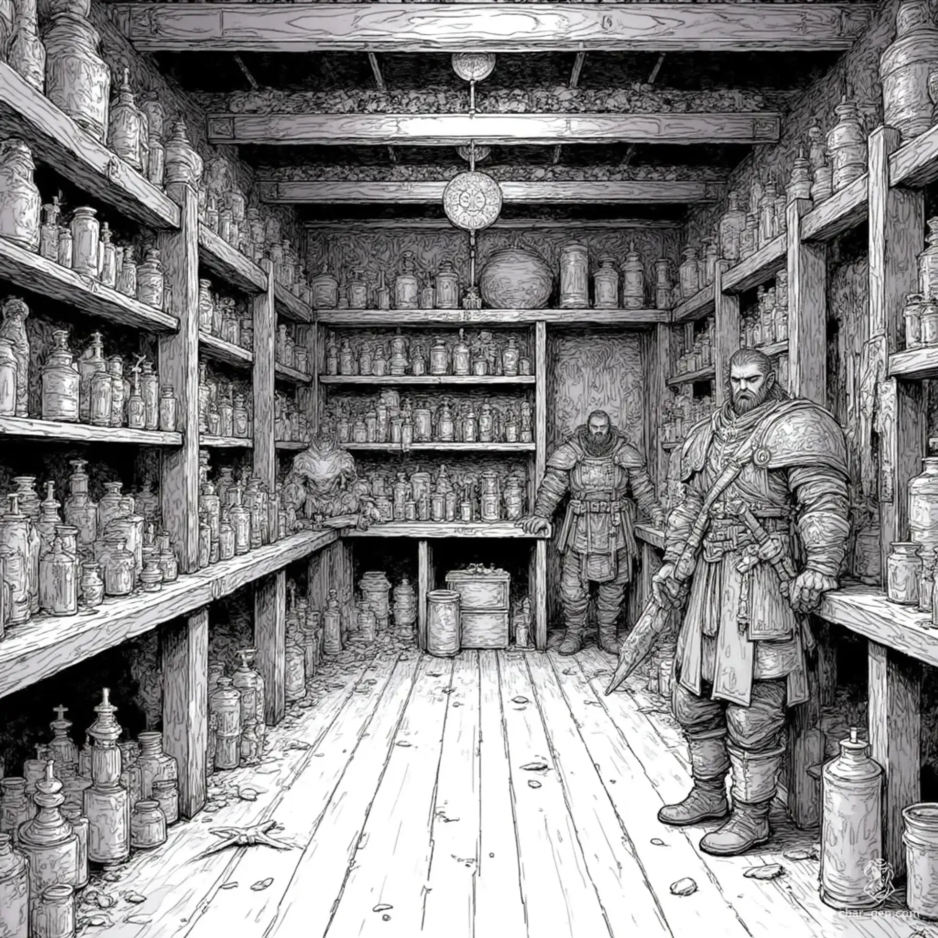 The Salty Seagull General Store - AI-generated fantasy Shop