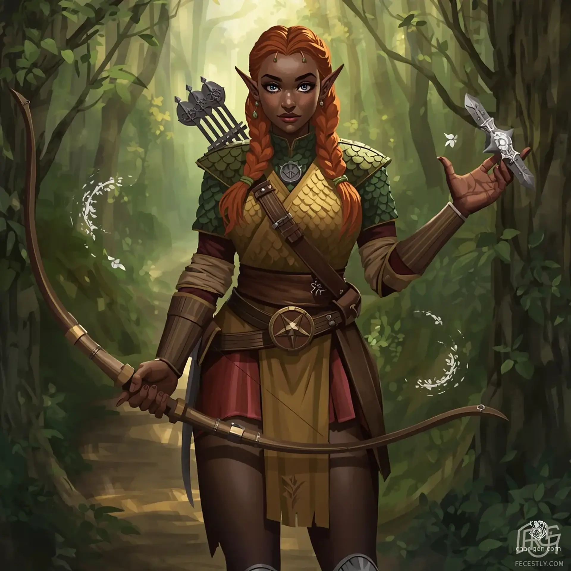 Lyrithas Moonwhisper - AI-generated fantasy Character