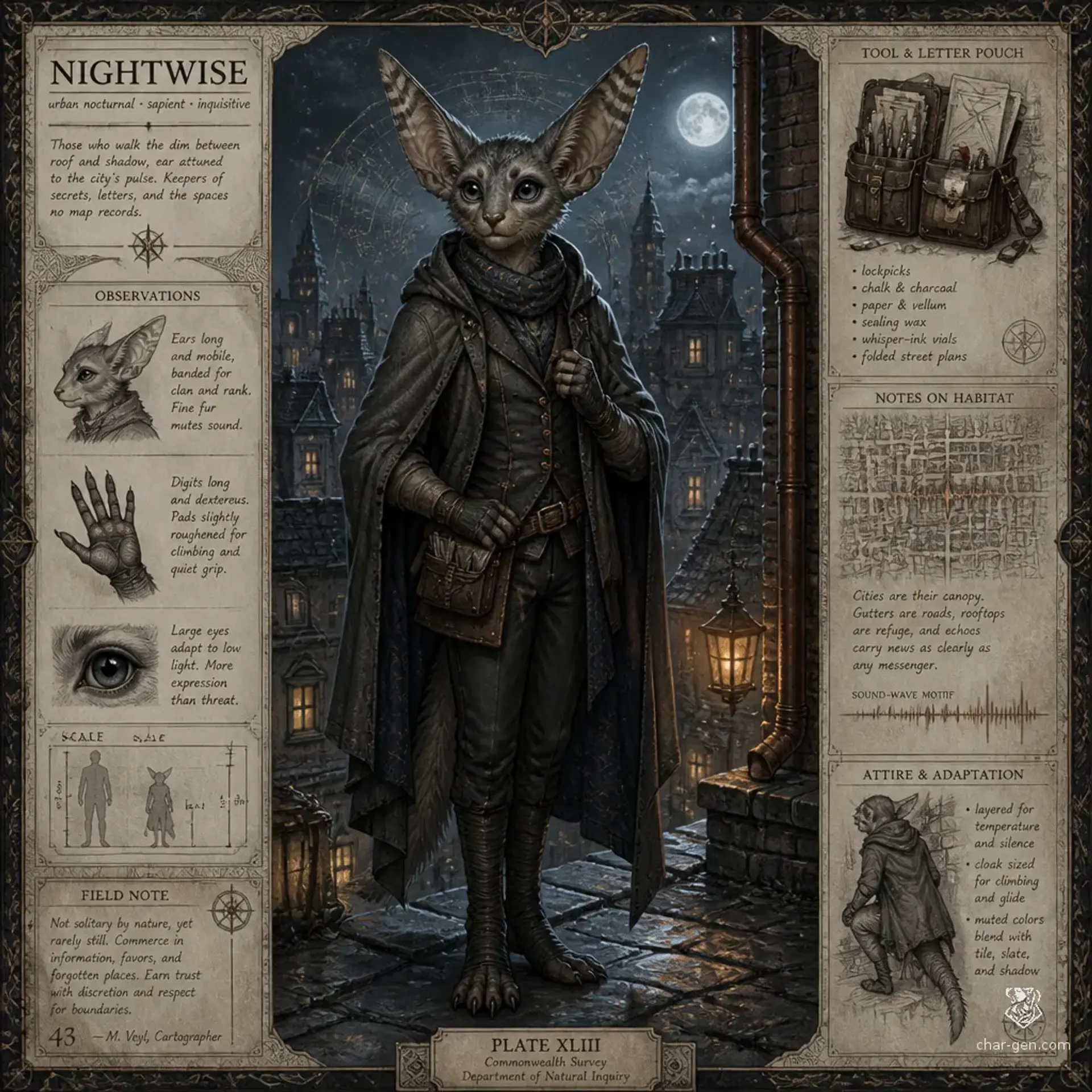 Vesperin - AI-generated fantasy Species