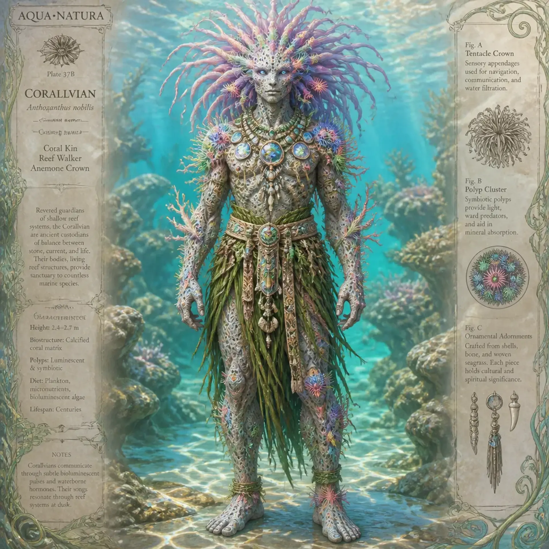 Koraliden - AI-generated fantasy Species