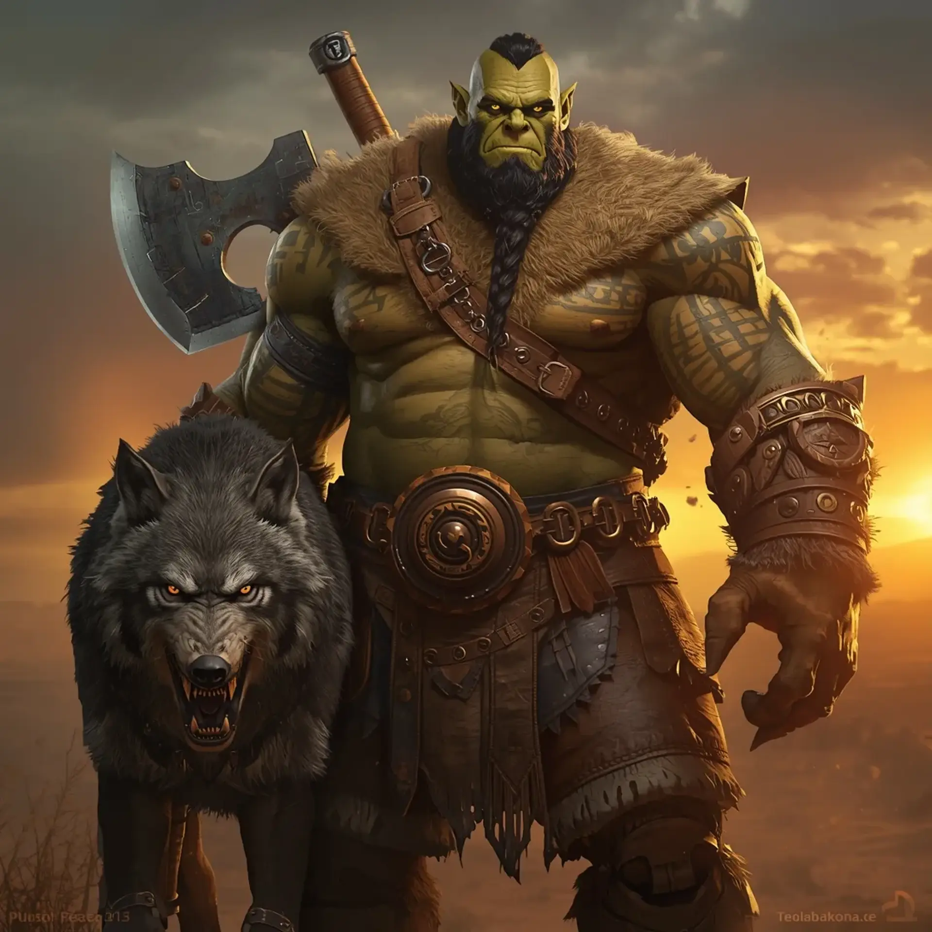 Urazak - AI-generated fantasy Character