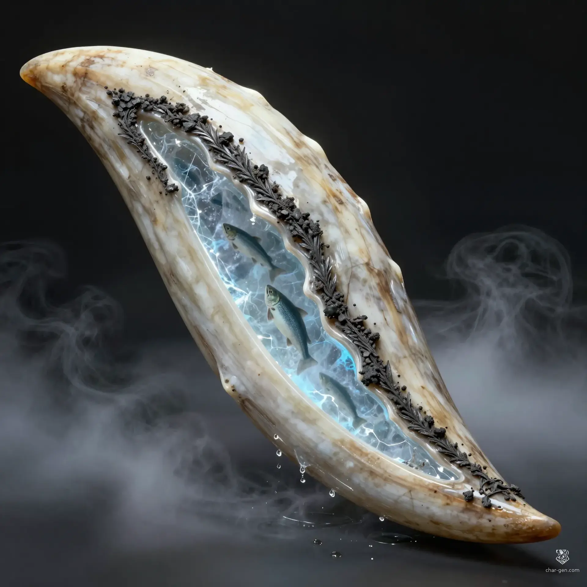 Tusk of the River-Mother - AI-generated fantasy Magic Item