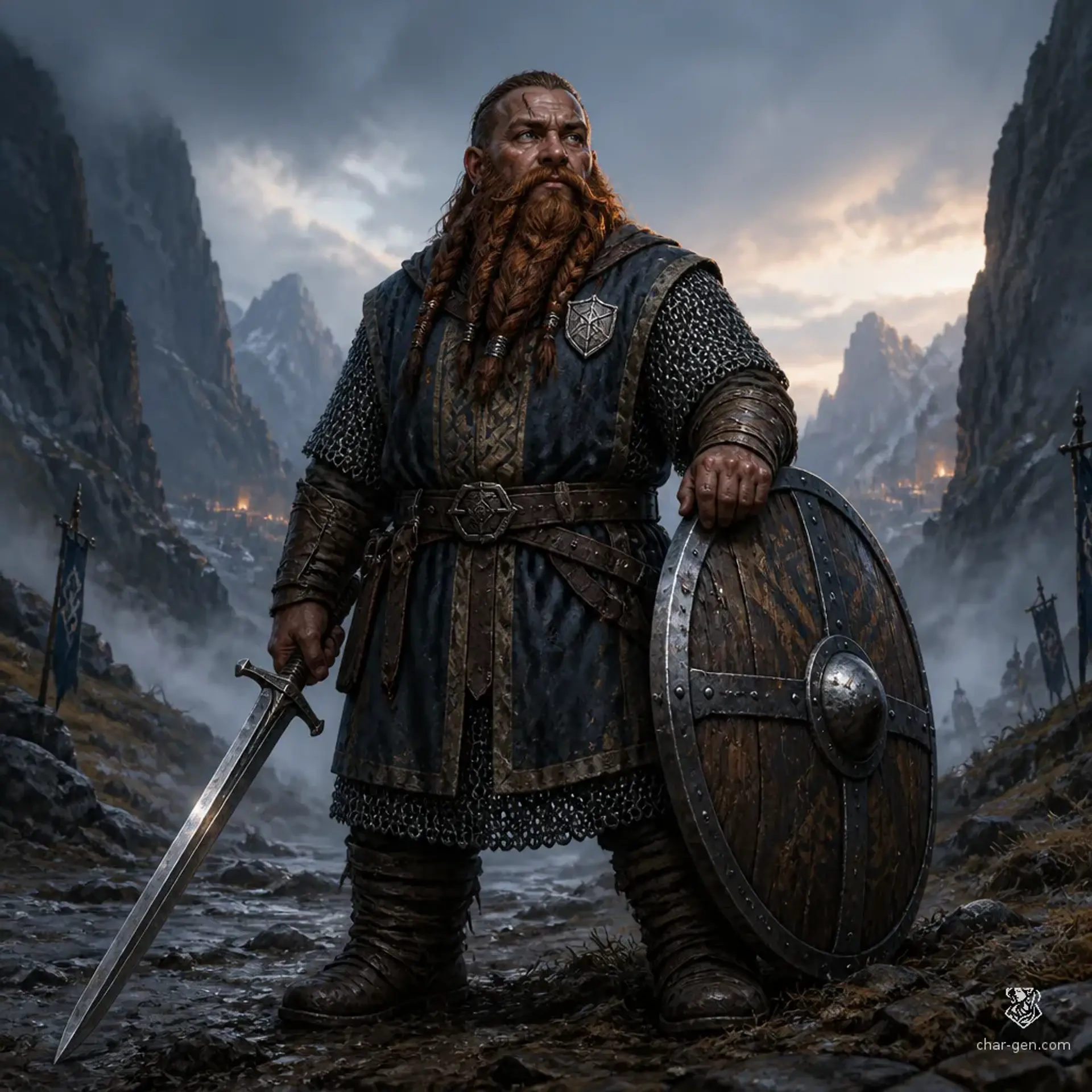 Brannik Stoneward - AI-generated fantasy Character