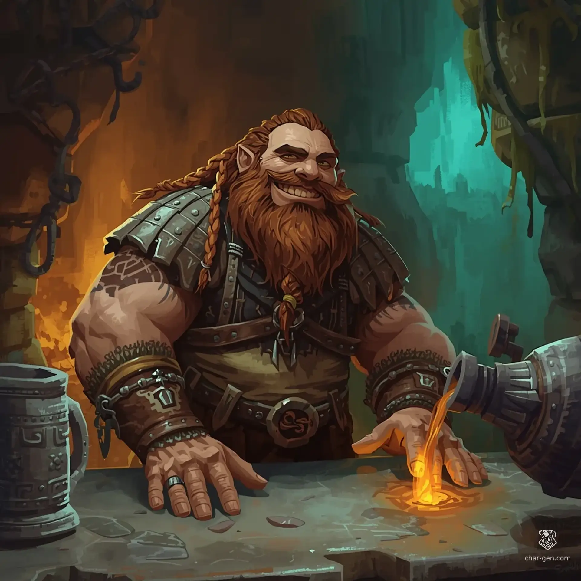 The Iron Kettle Inn - AI-generated fantasy Tavern