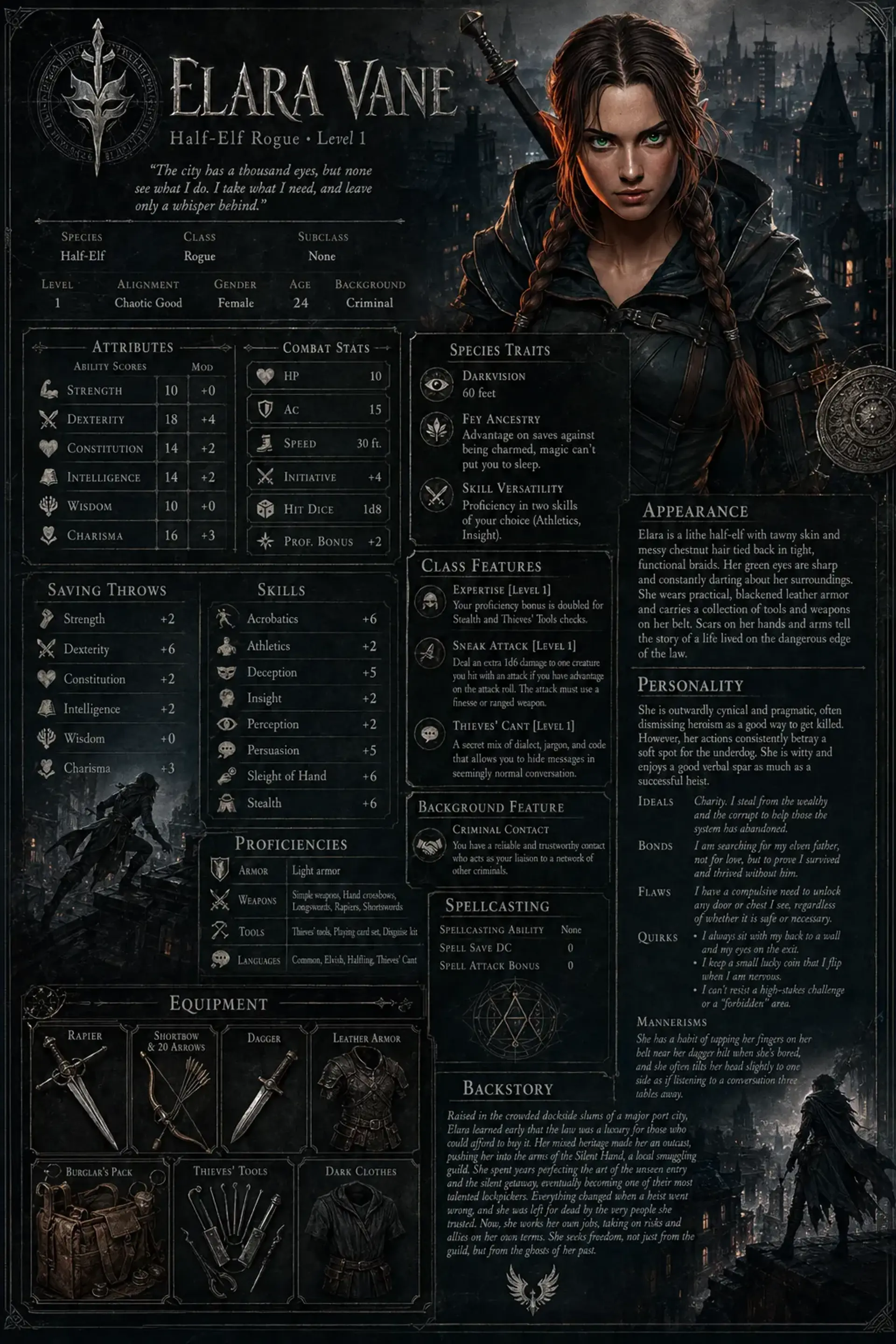 Character Sheet