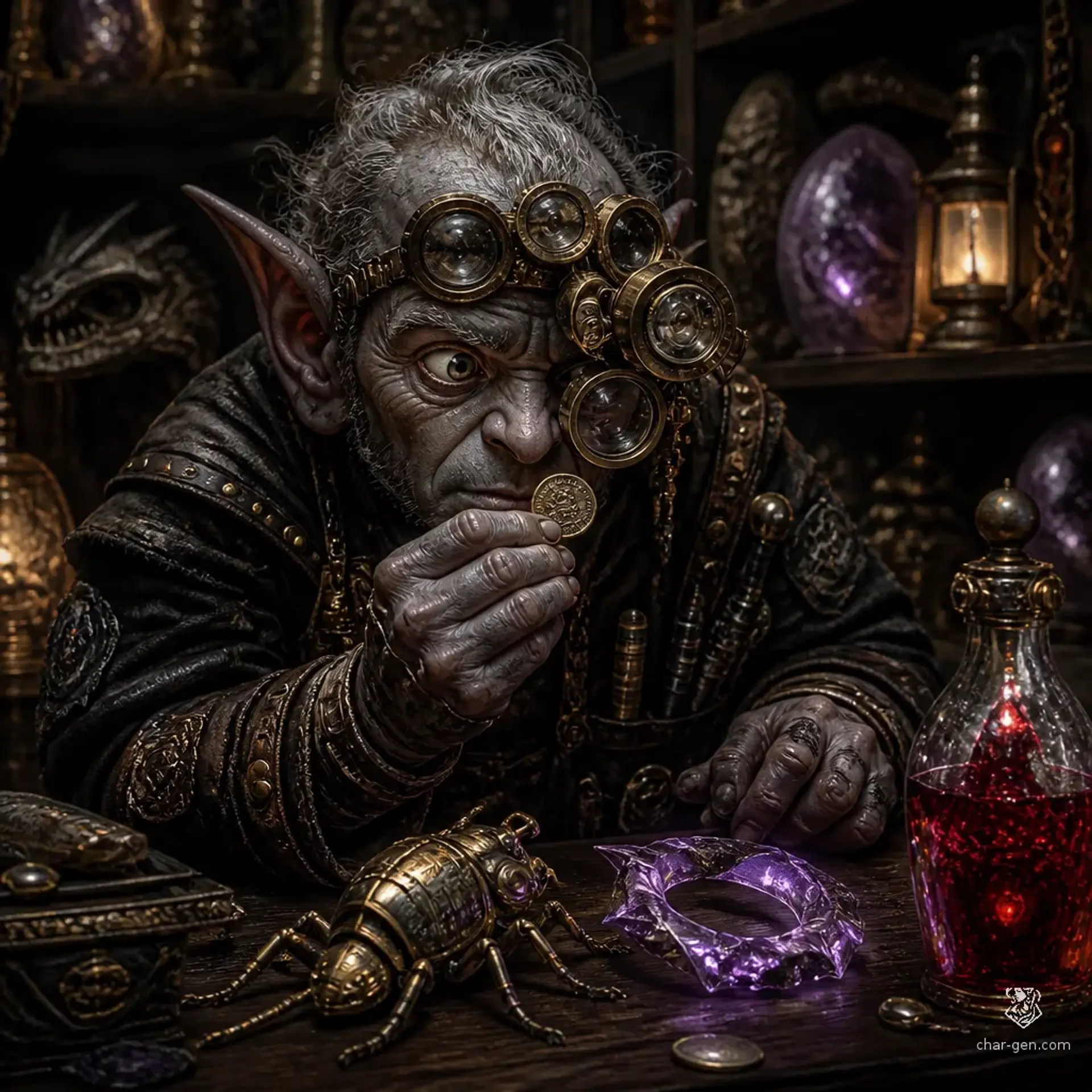 Blackwood Antiquities - AI-generated fantasy Shop