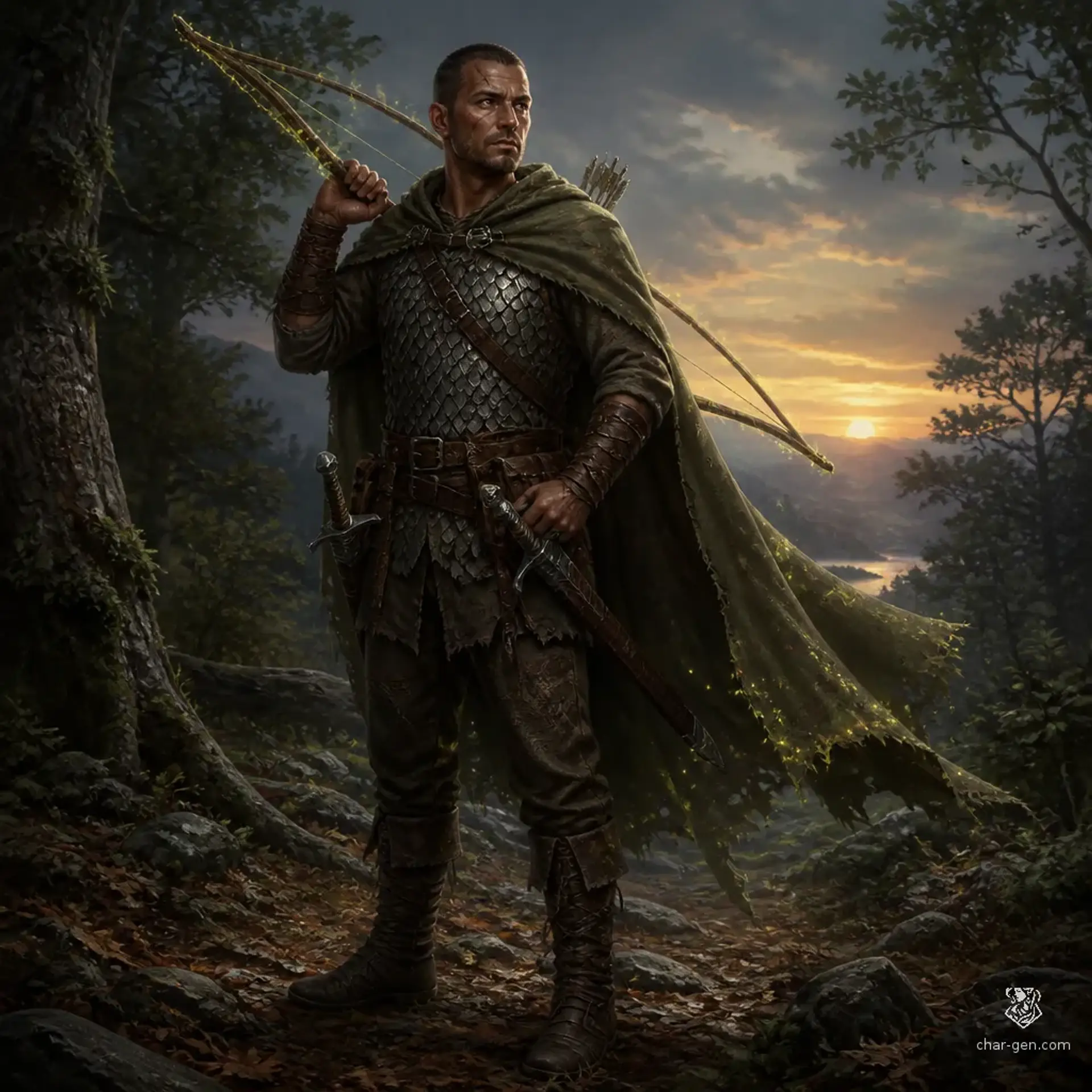 Kellan Vey - AI-generated fantasy Character