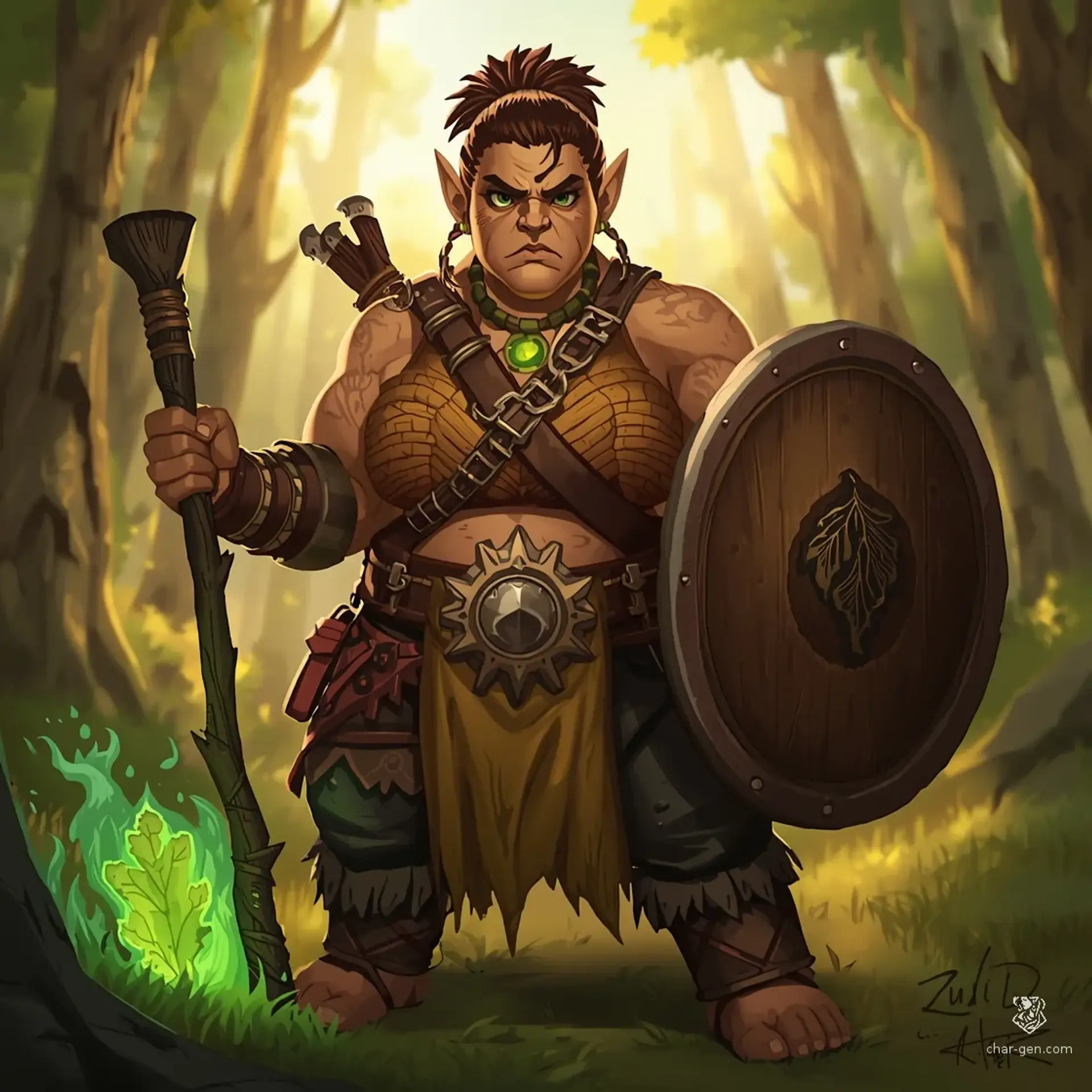 Pipsy Thistledown - AI-generated fantasy Character
