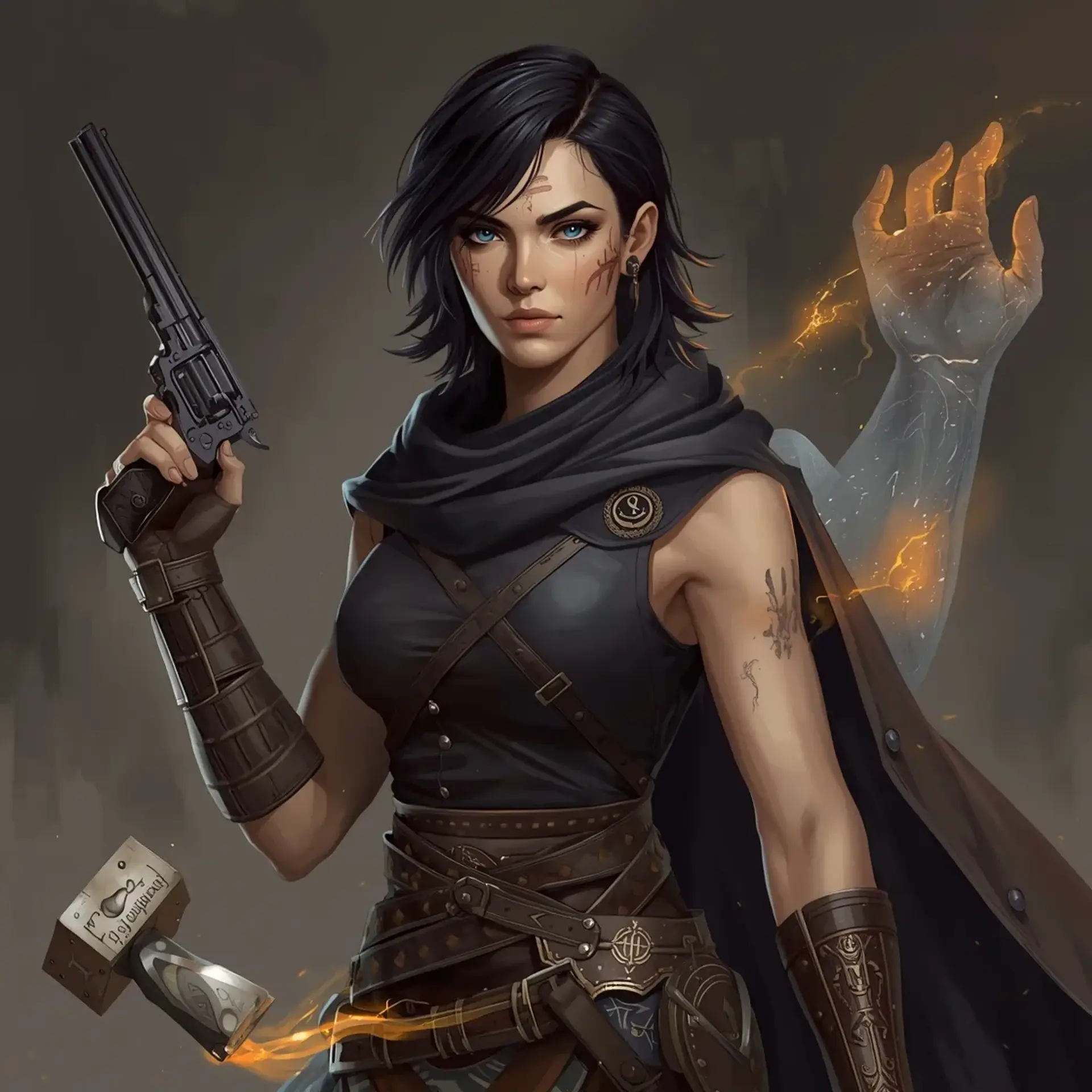 Syru Vulcan - AI-generated fantasy Character