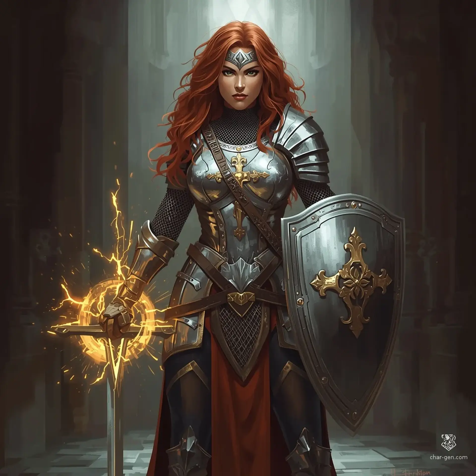Valeria Borguese - AI-generated fantasy Character