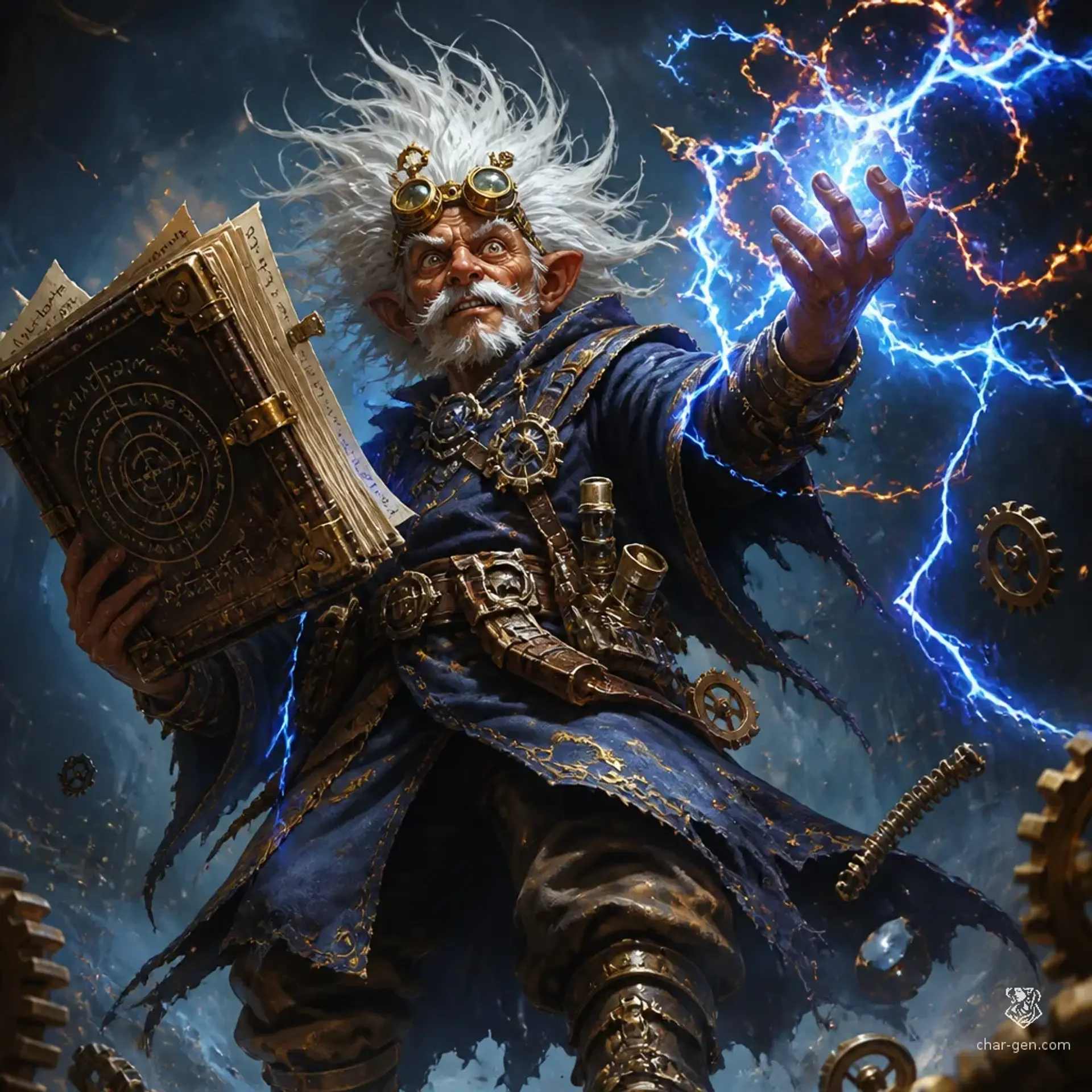 Zook Sparkgap Folkor - AI-generated fantasy Character