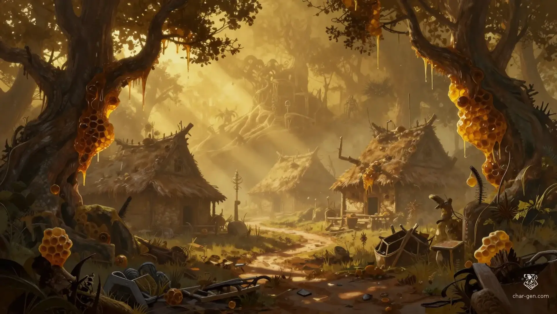 The Gilded Hive of Oakhaven - AI-generated fantasy Quest
