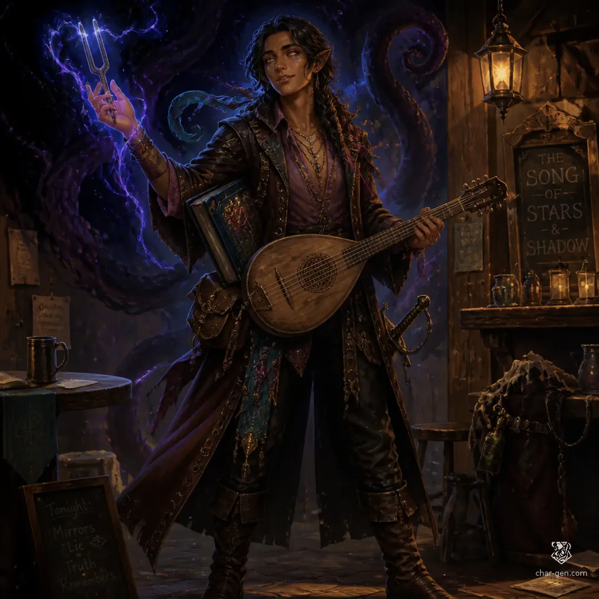 Sovel Orun - AI-generated fantasy Character
