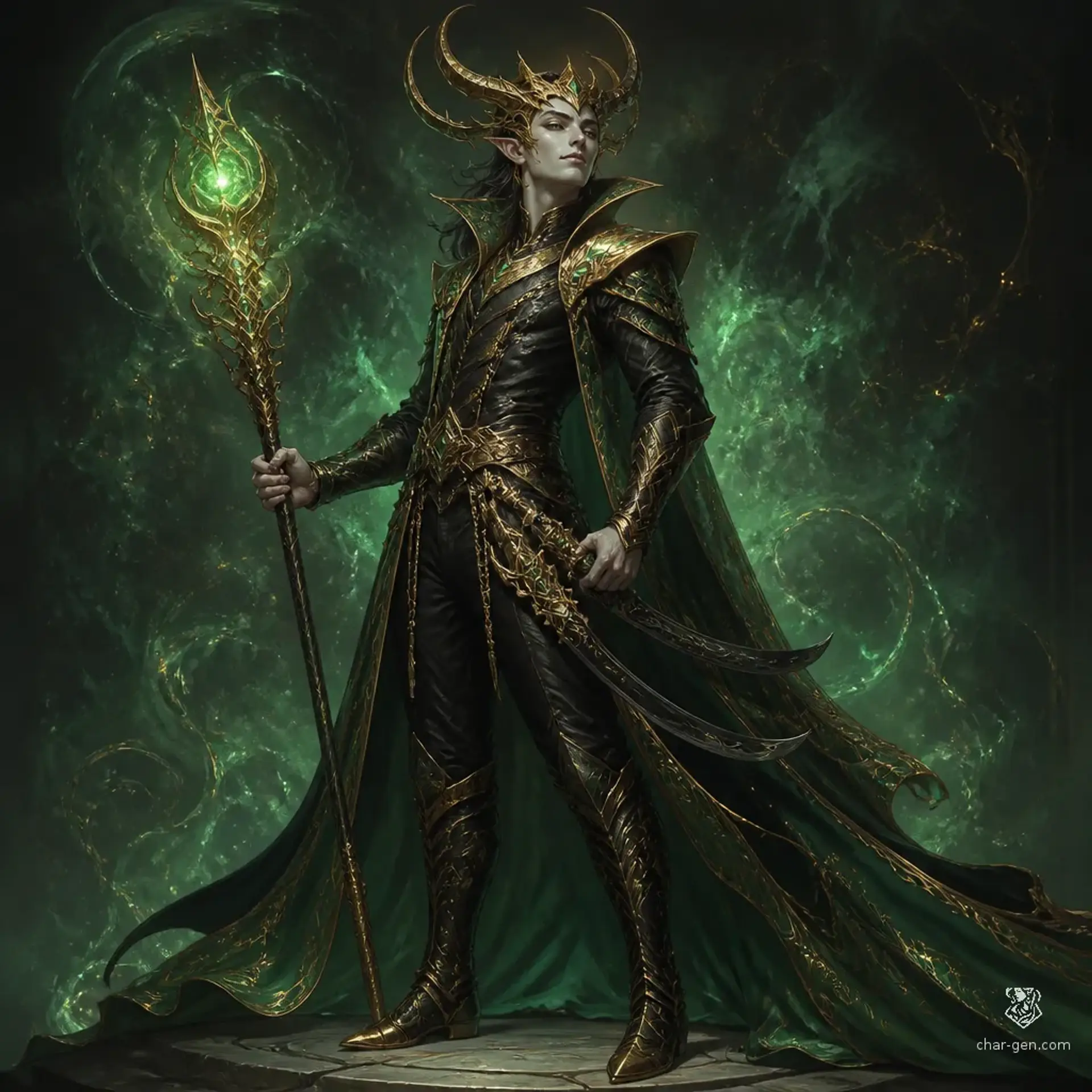 Loki - AI-generated fantasy Character