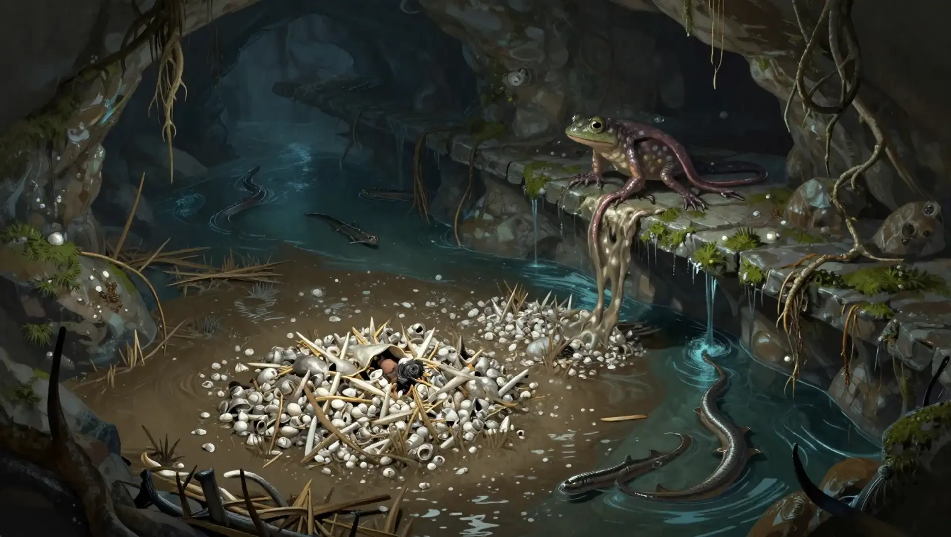 Rescue Pepper from the River Cave - AI-generated fantasy Encounter