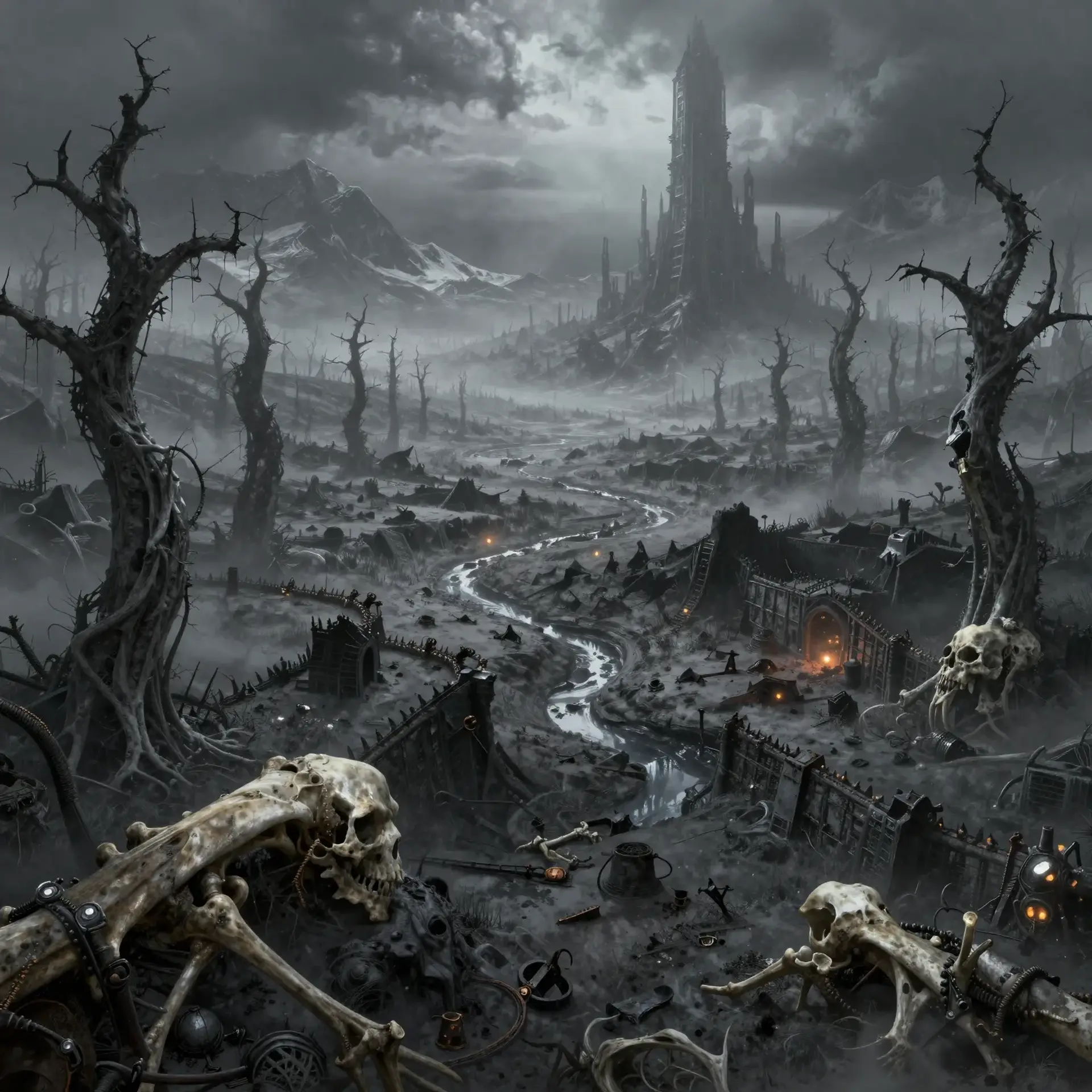 The Dead Forest - AI-generated fantasy Region