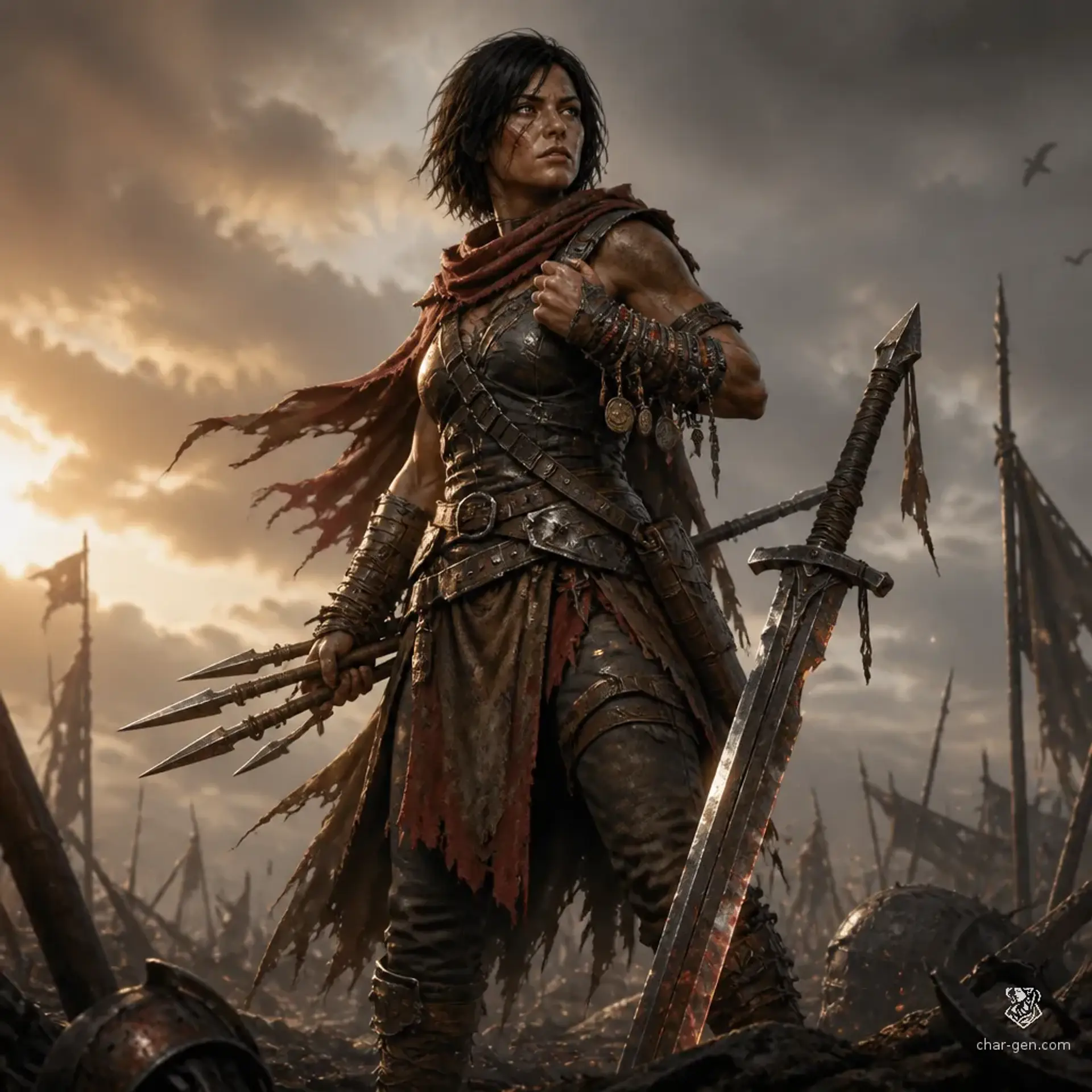 Shessa Sigrun - AI-generated fantasy Character