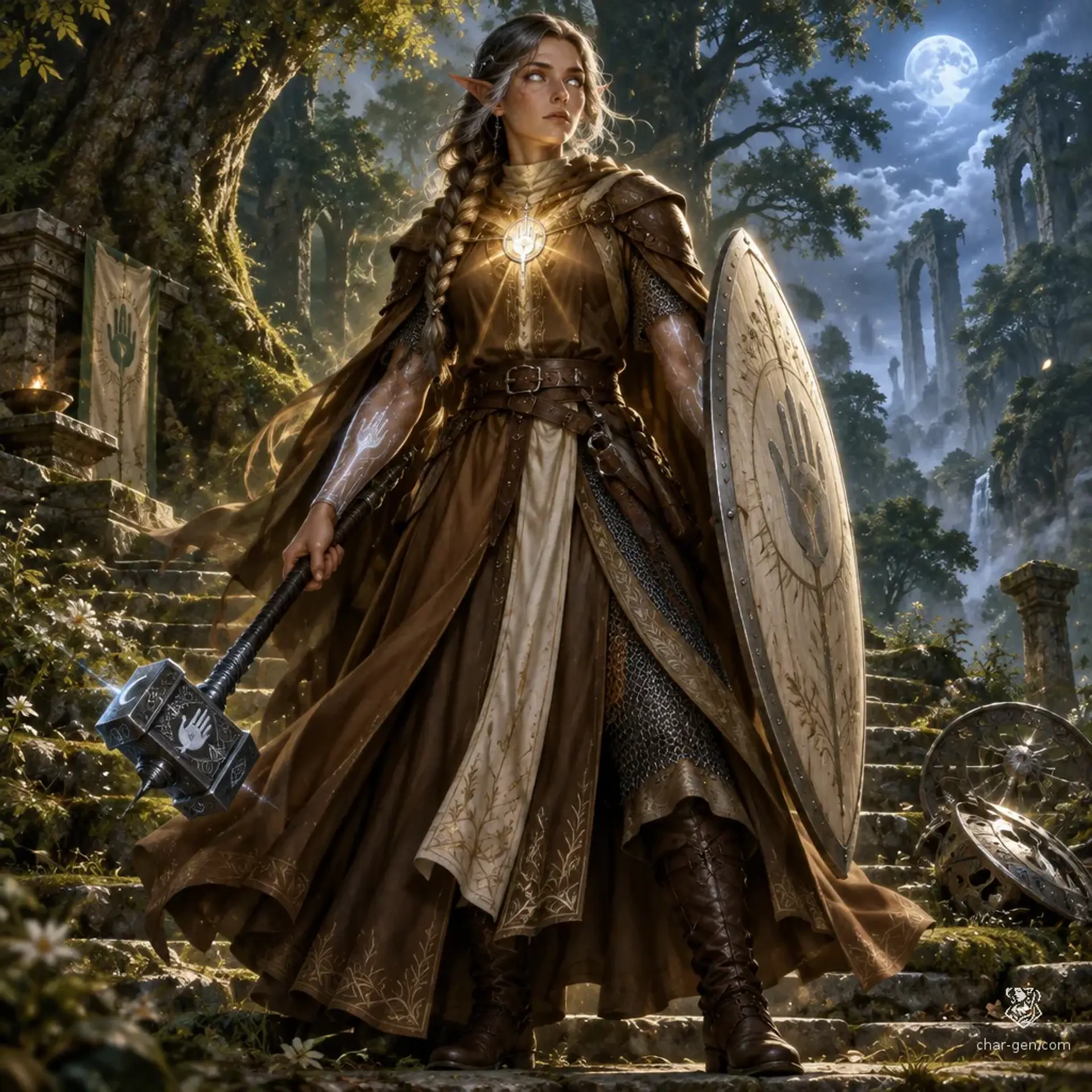 Sahra Veyr - AI-generated fantasy Character