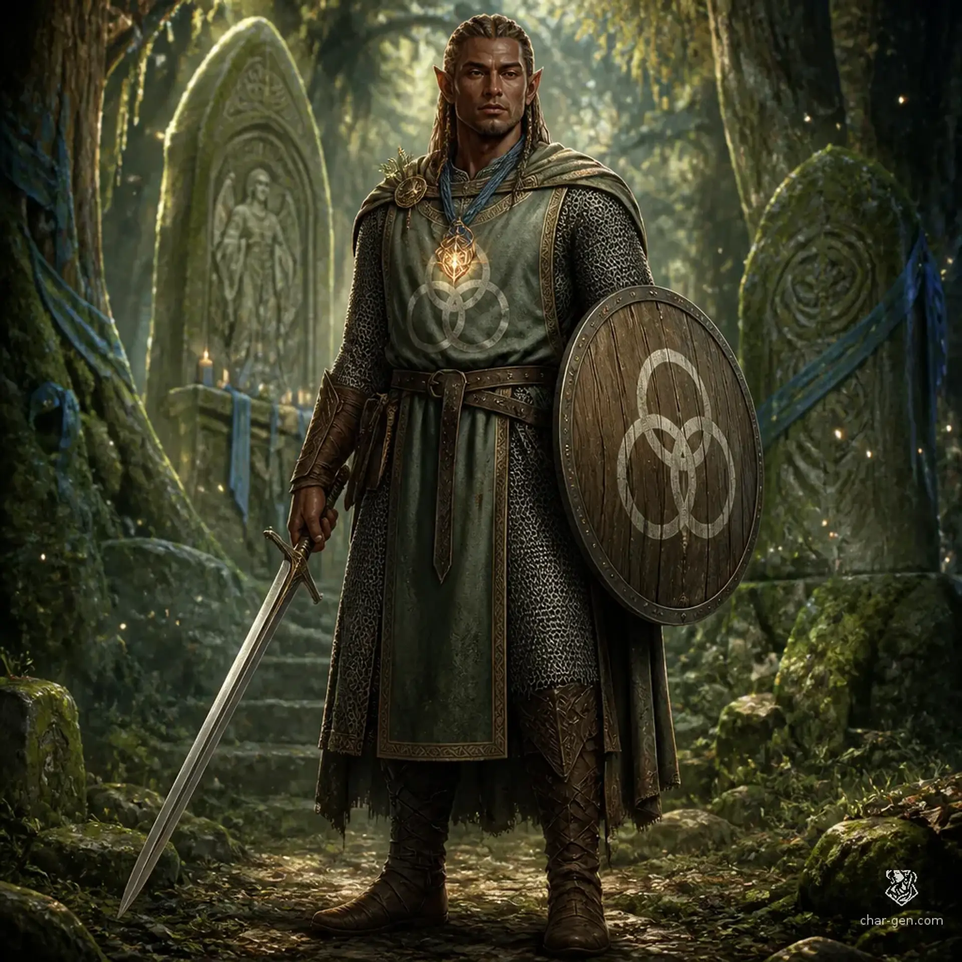 Nerfál Sirkka - AI-generated fantasy Character