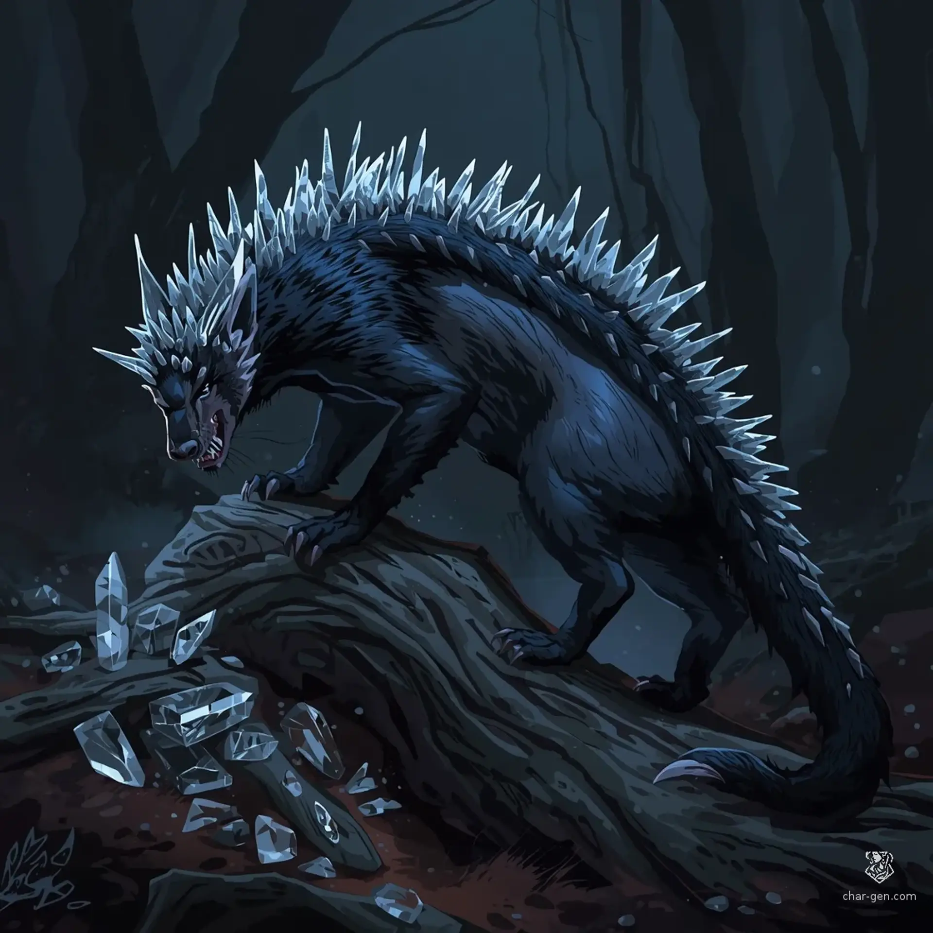 Obsidian-Quilled Prowler