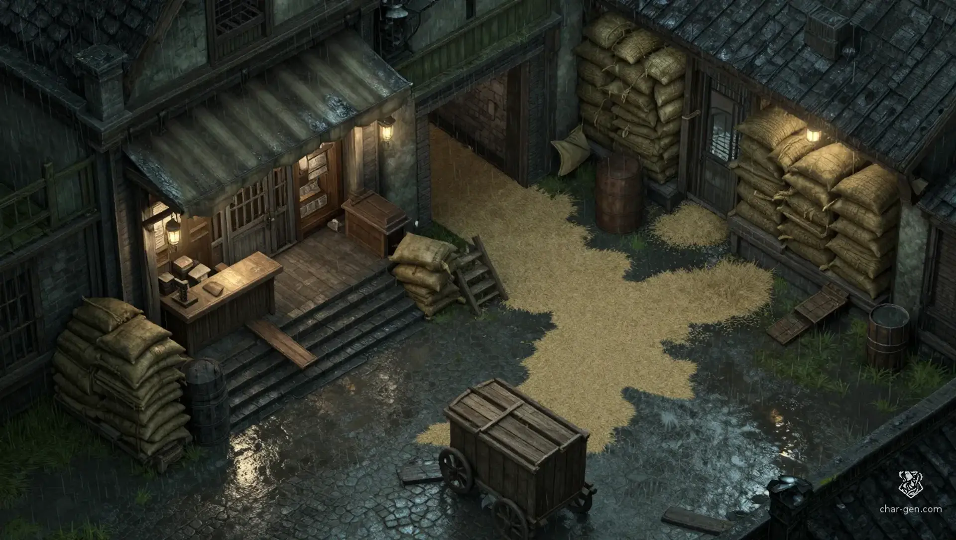 The Grain Broker's Choice - AI-generated fantasy Encounter