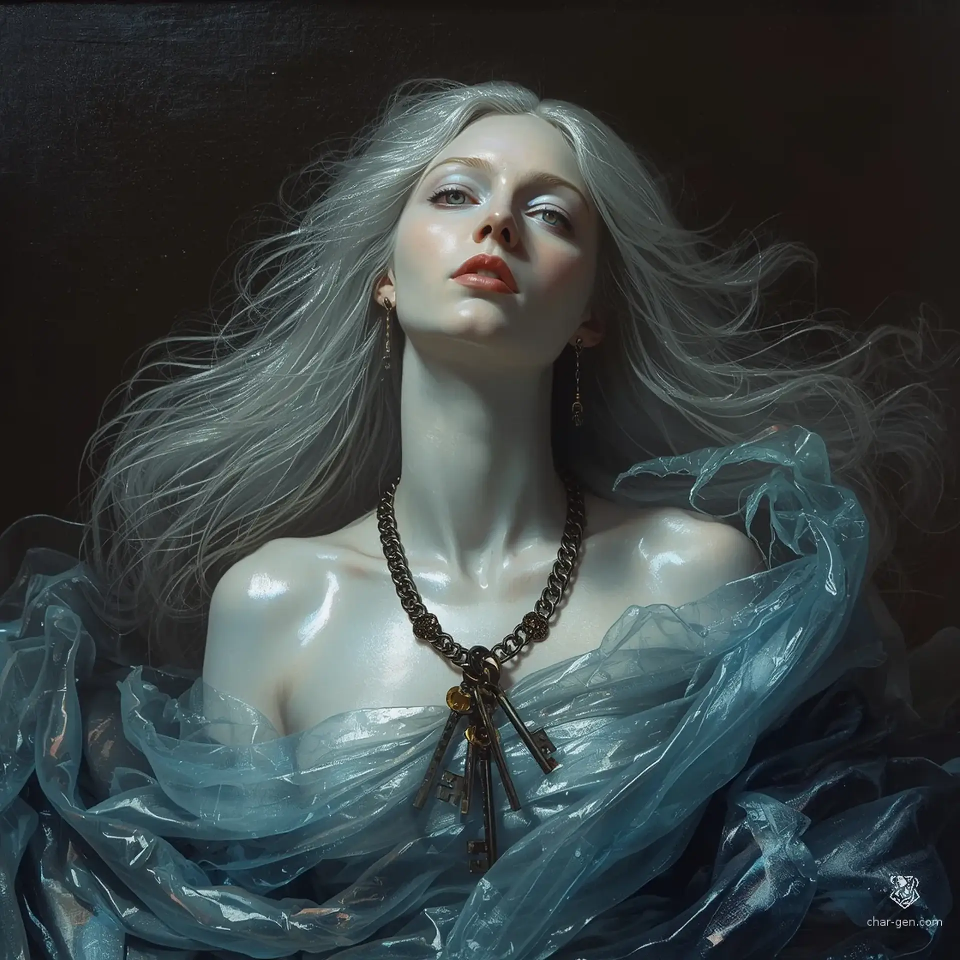 Bervia of the Three Leaves - AI-generated fantasy NPC