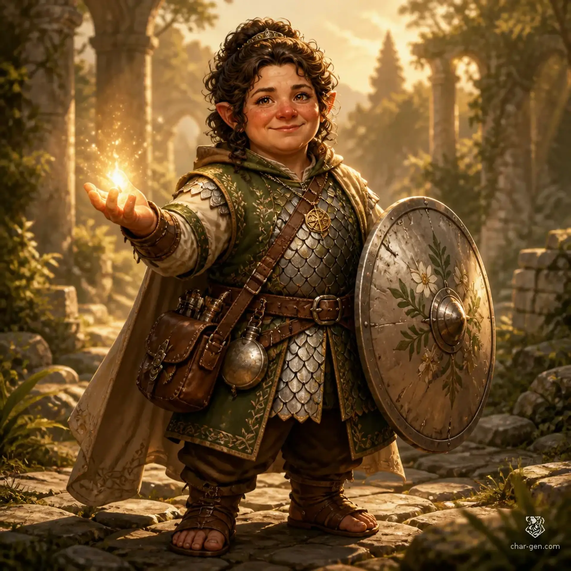 Merry Puddlewick - AI-generated fantasy Character