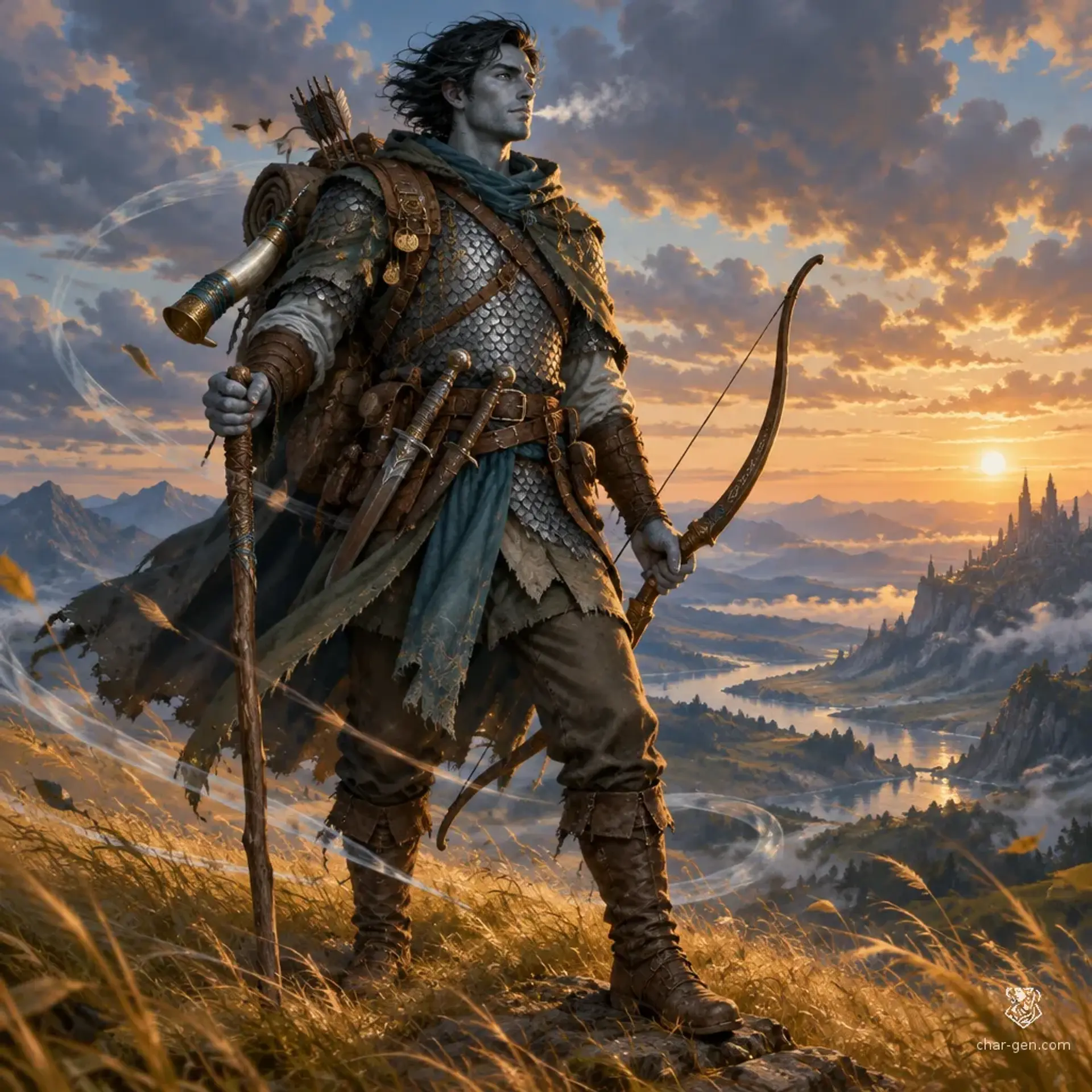 Neris Kōva - AI-generated fantasy Character