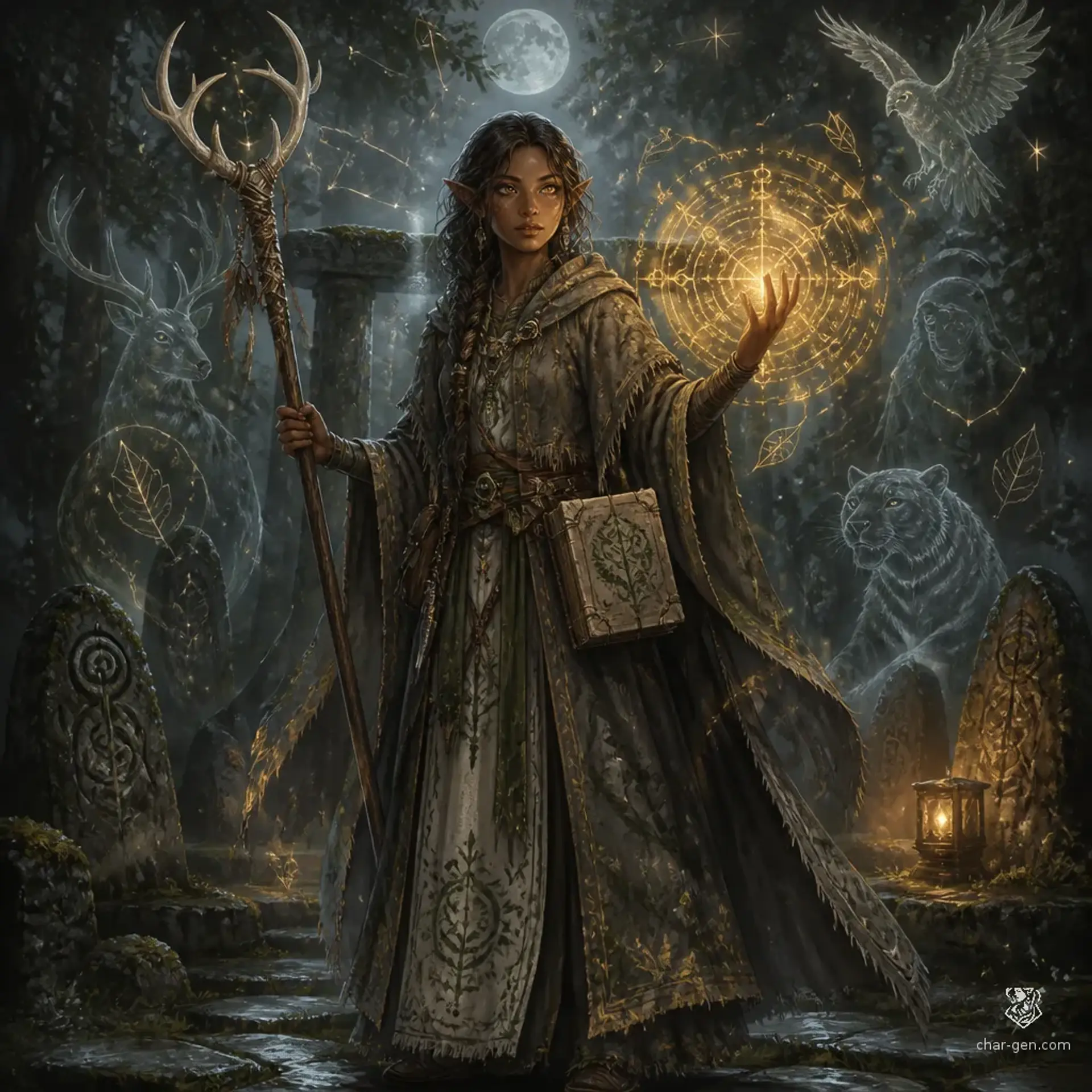 Neris Vey - AI-generated fantasy Character