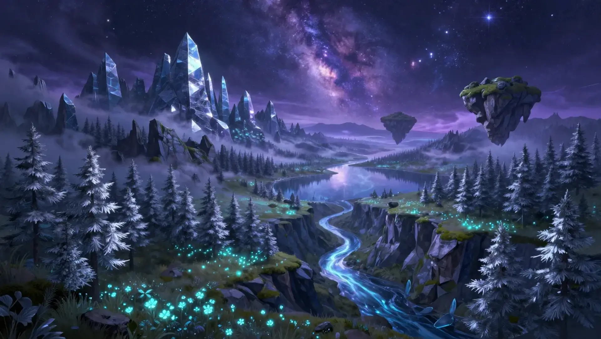 The Twilight Weald - AI-generated fantasy Region