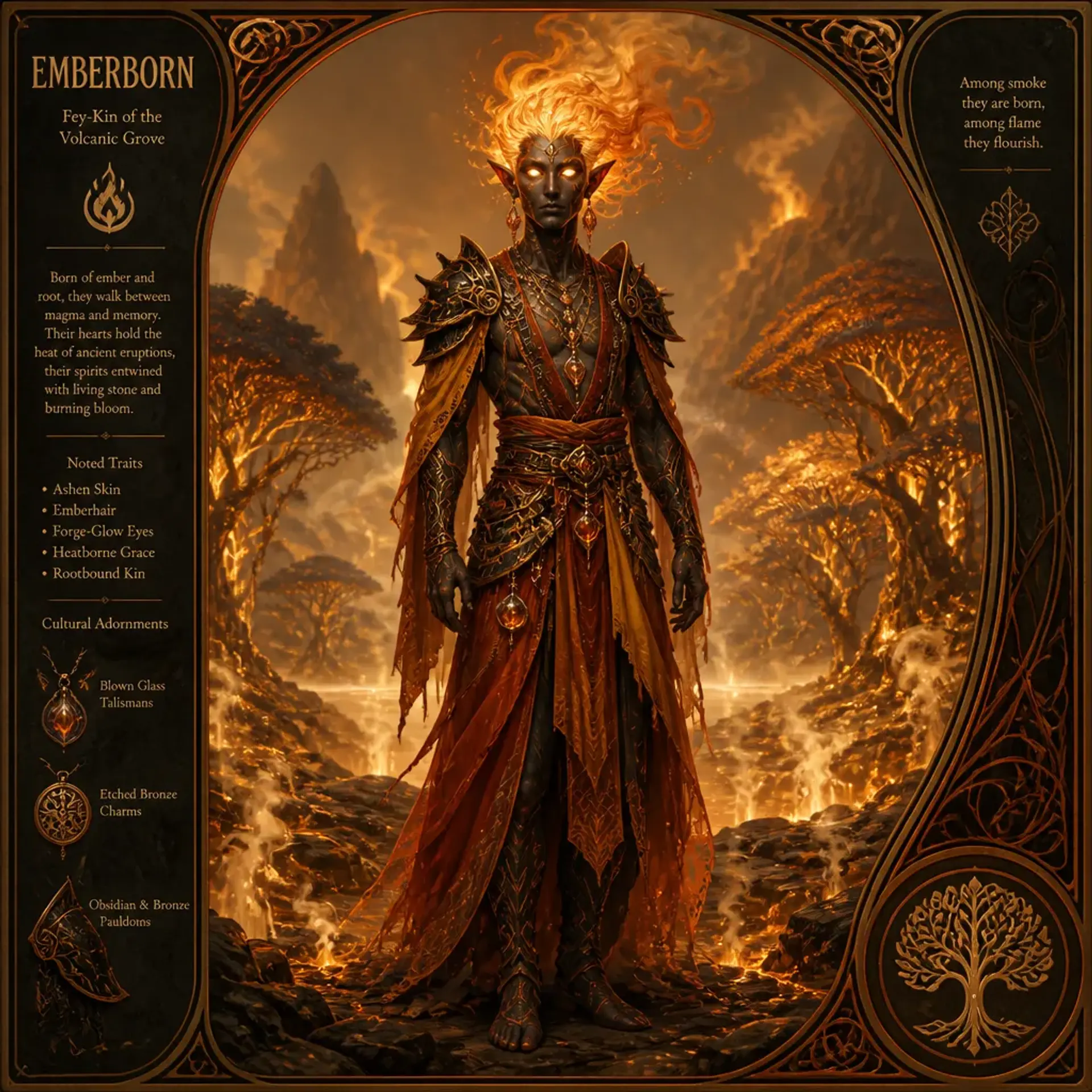 Embersworn - AI-generated fantasy Species