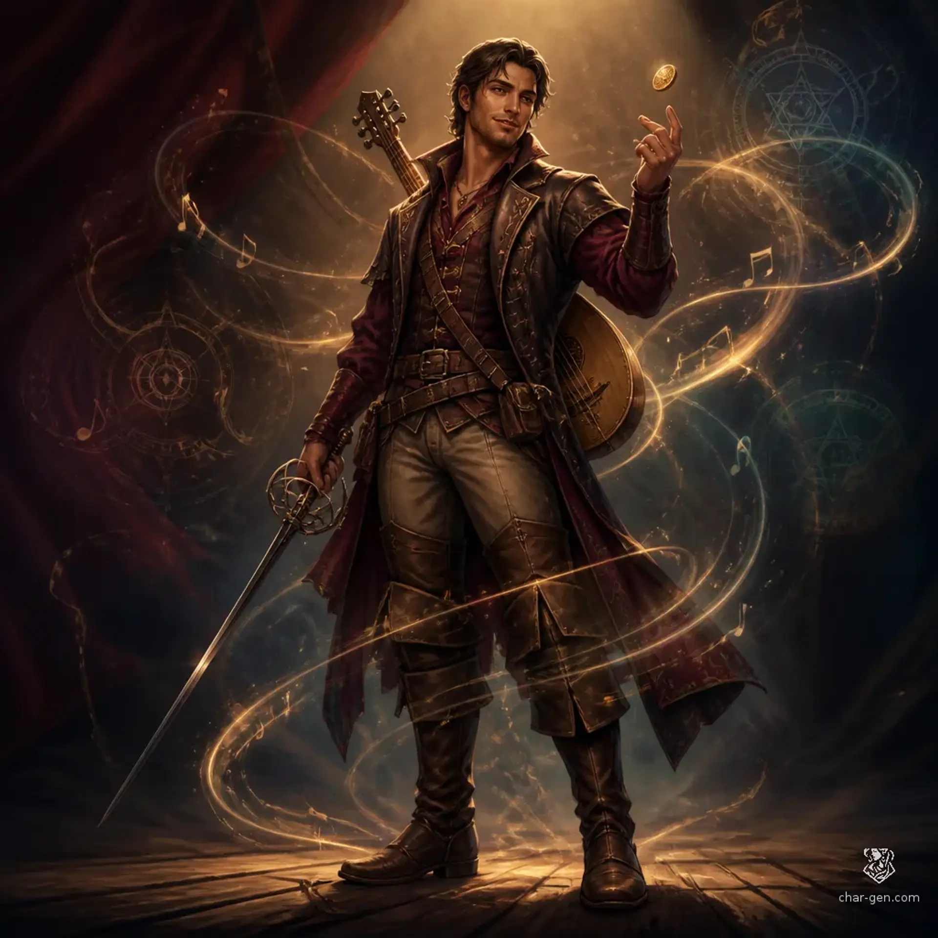 James Vaelis - AI-generated fantasy Character