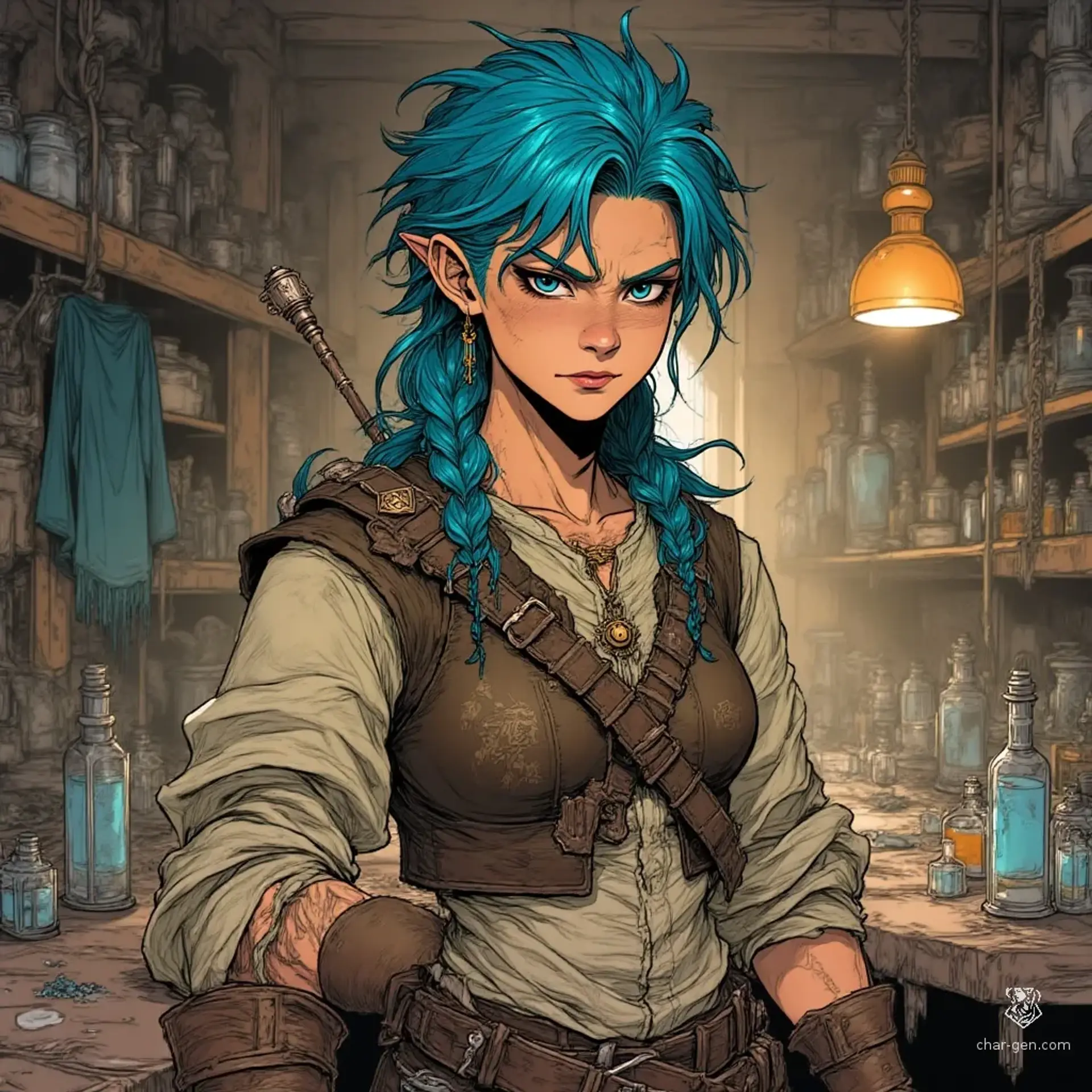 Talyr Wispblue - AI-generated fantasy NPC