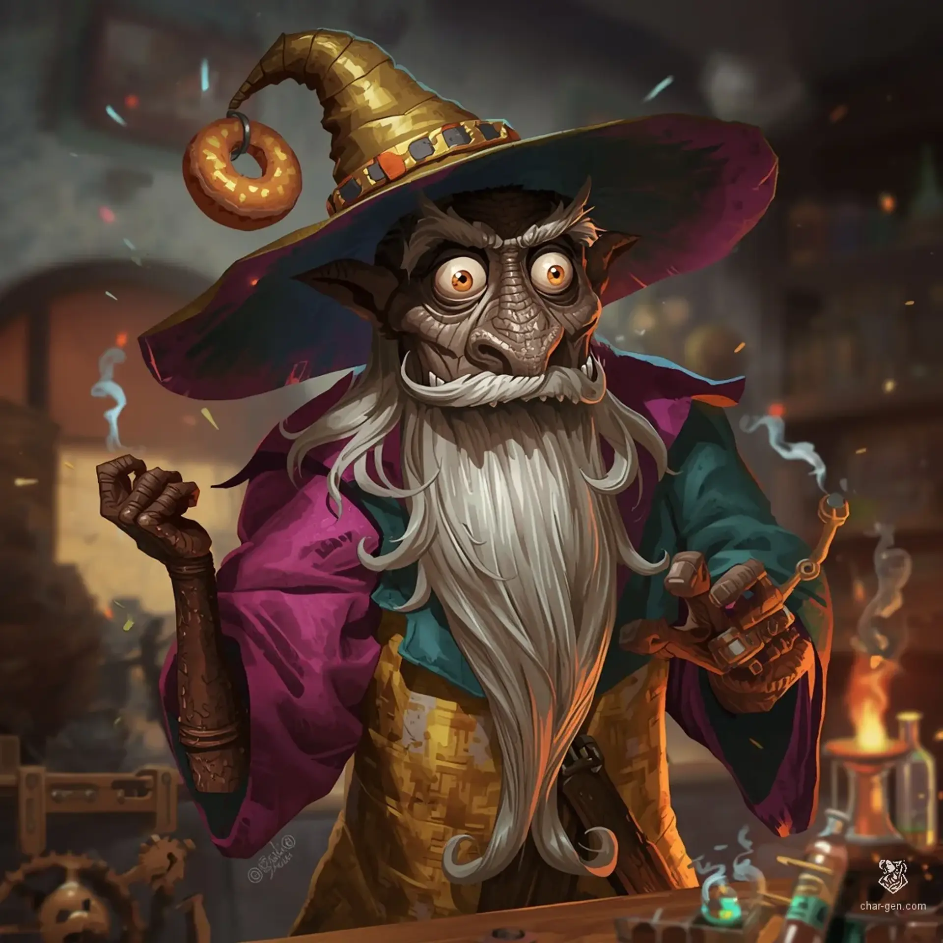 Razithrax Emberfizz - AI-generated fantasy NPC