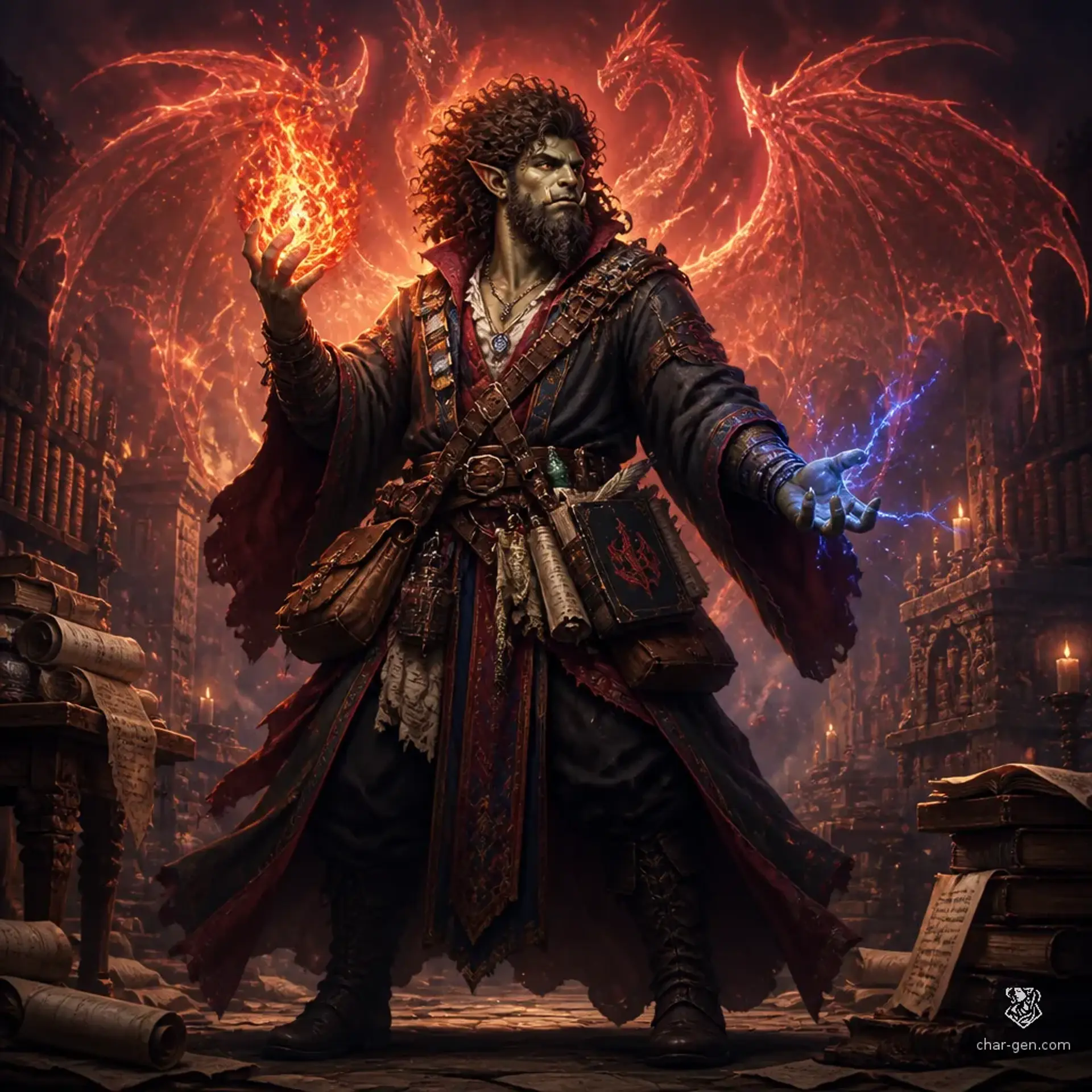 Logger Delwood - AI-generated fantasy Character
