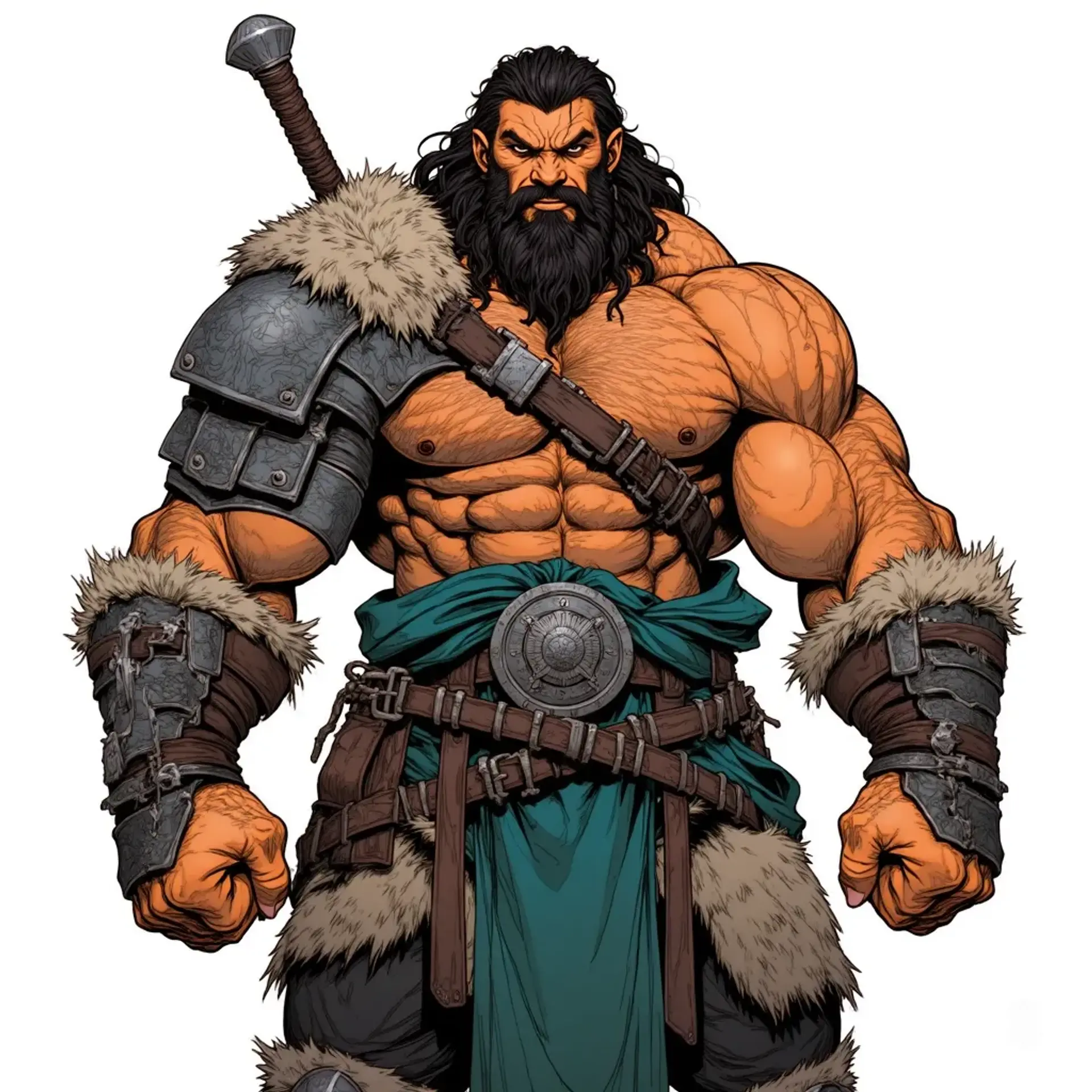 Thragor Two-Voiced - AI-generated fantasy NPC