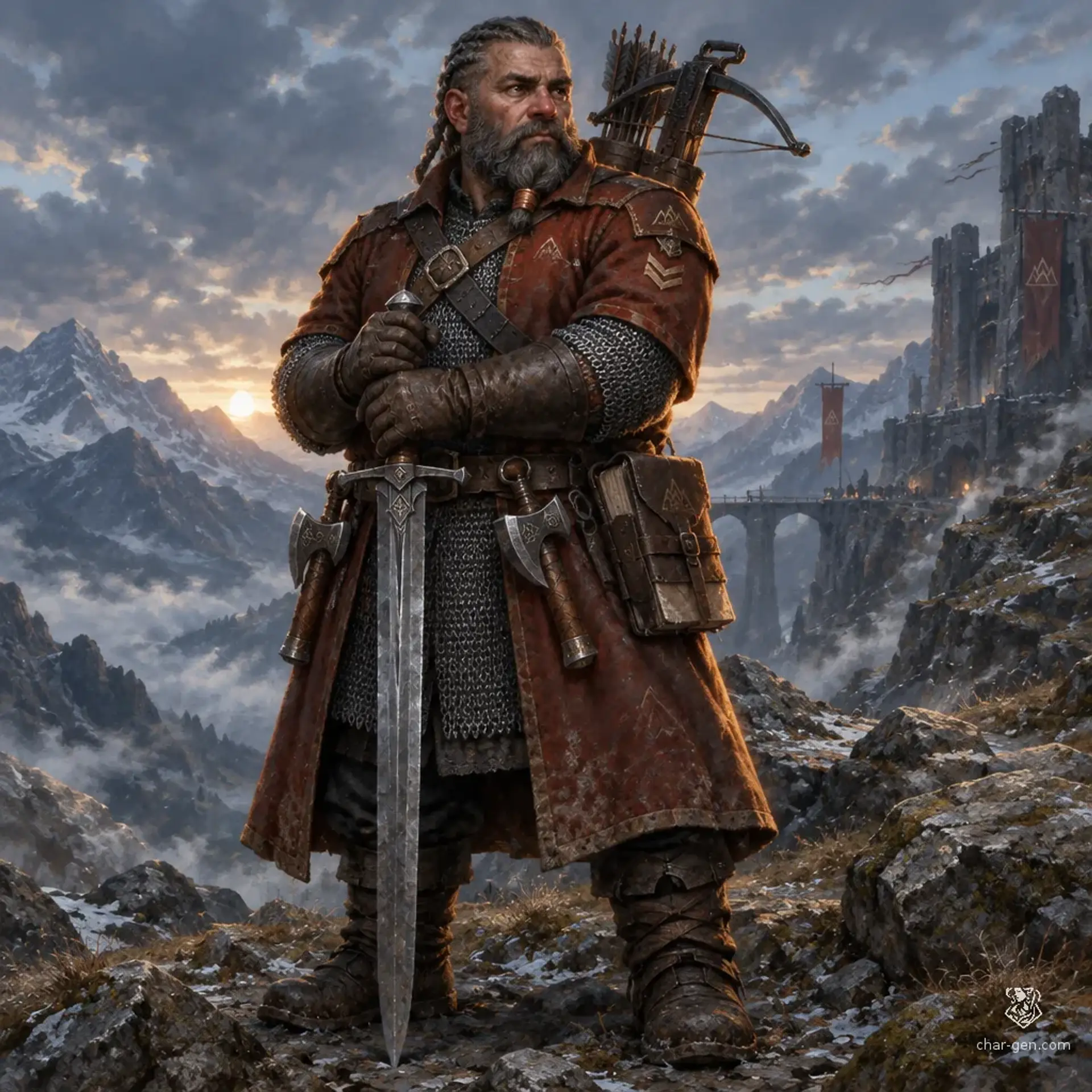 Khurdan Varkesh - AI-generated fantasy Character